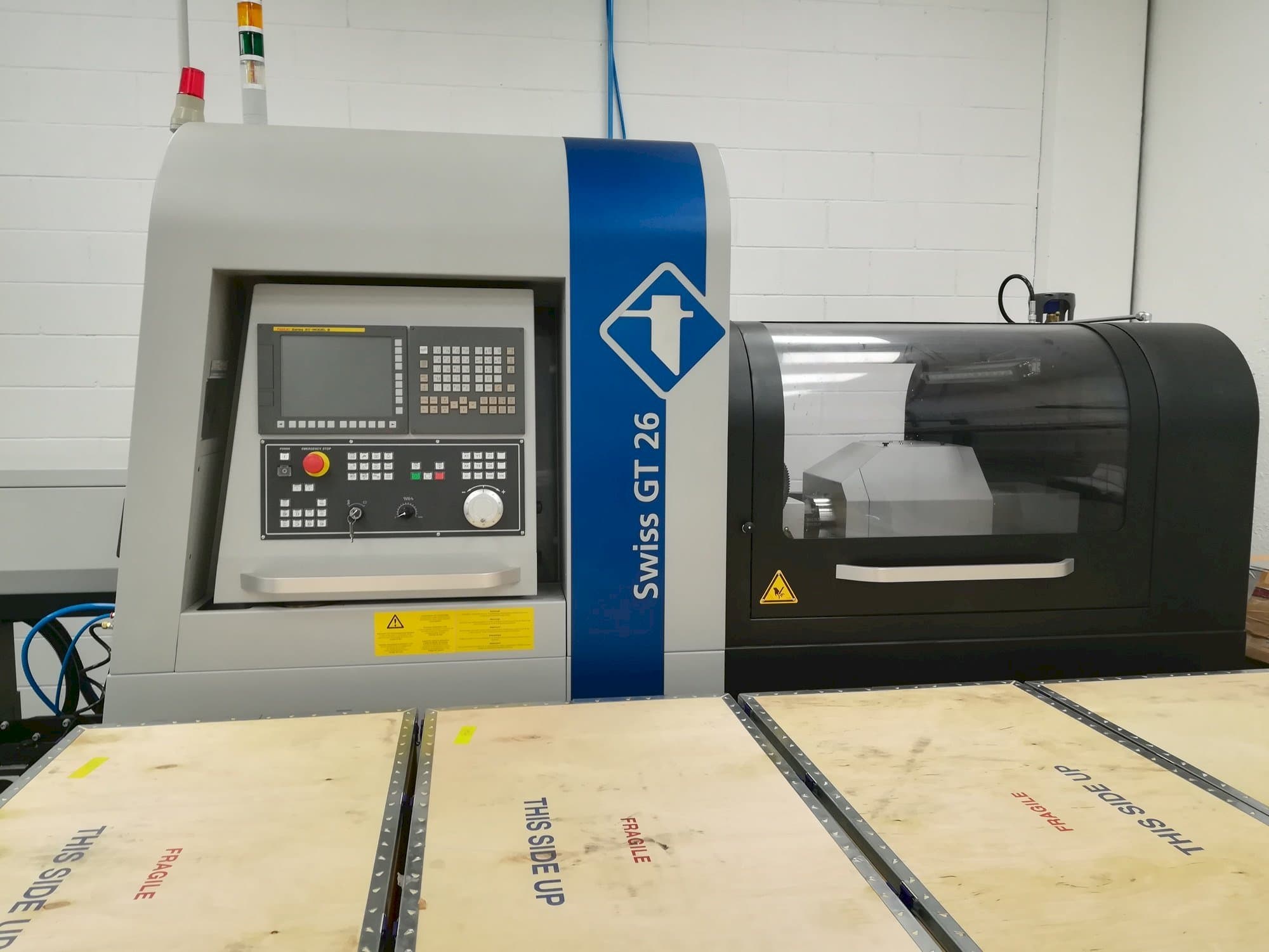 Widok z przodu maszyny Swiss GT 26