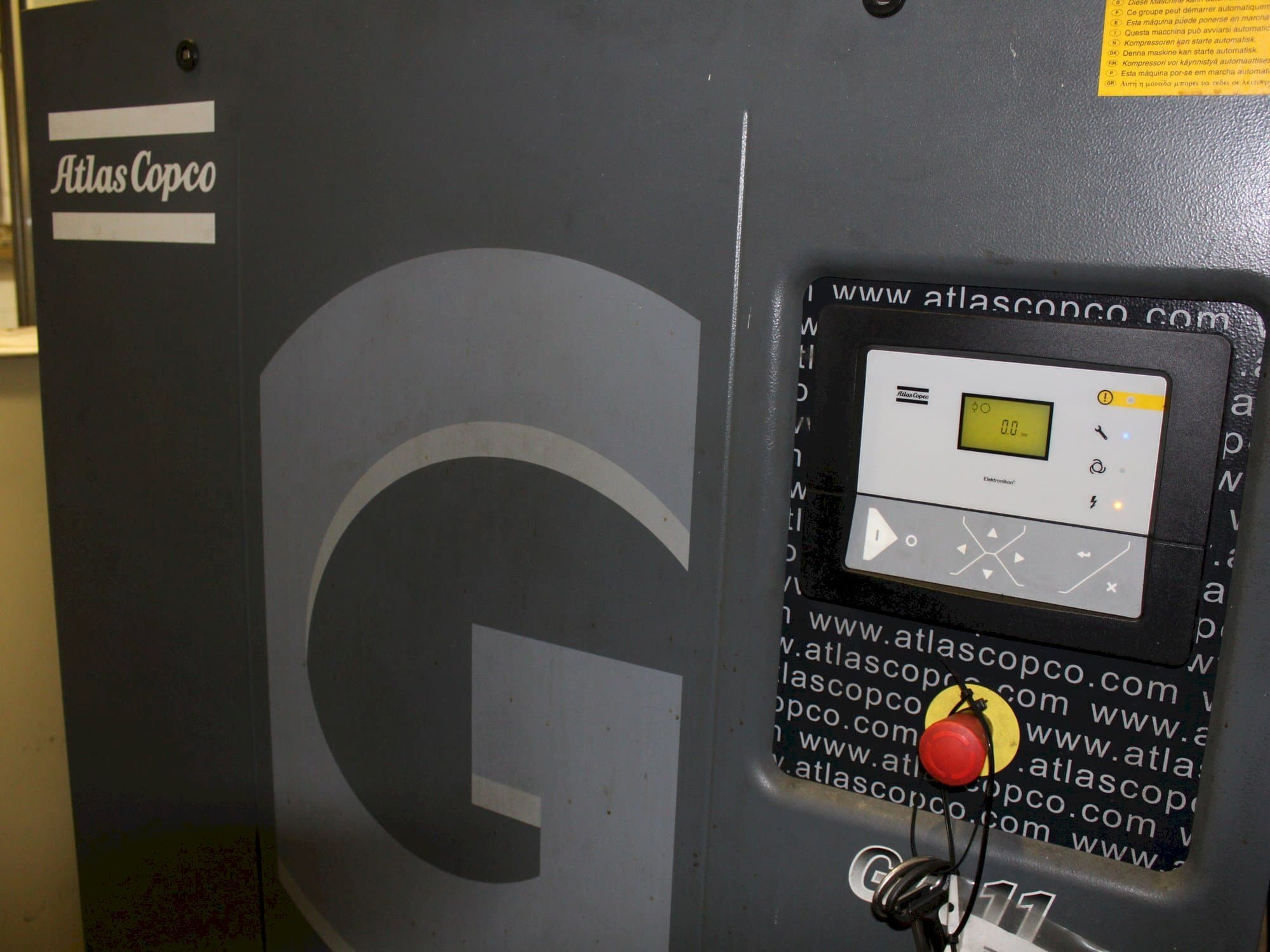 Widok z przodu maszyny Atlas Copco GA11