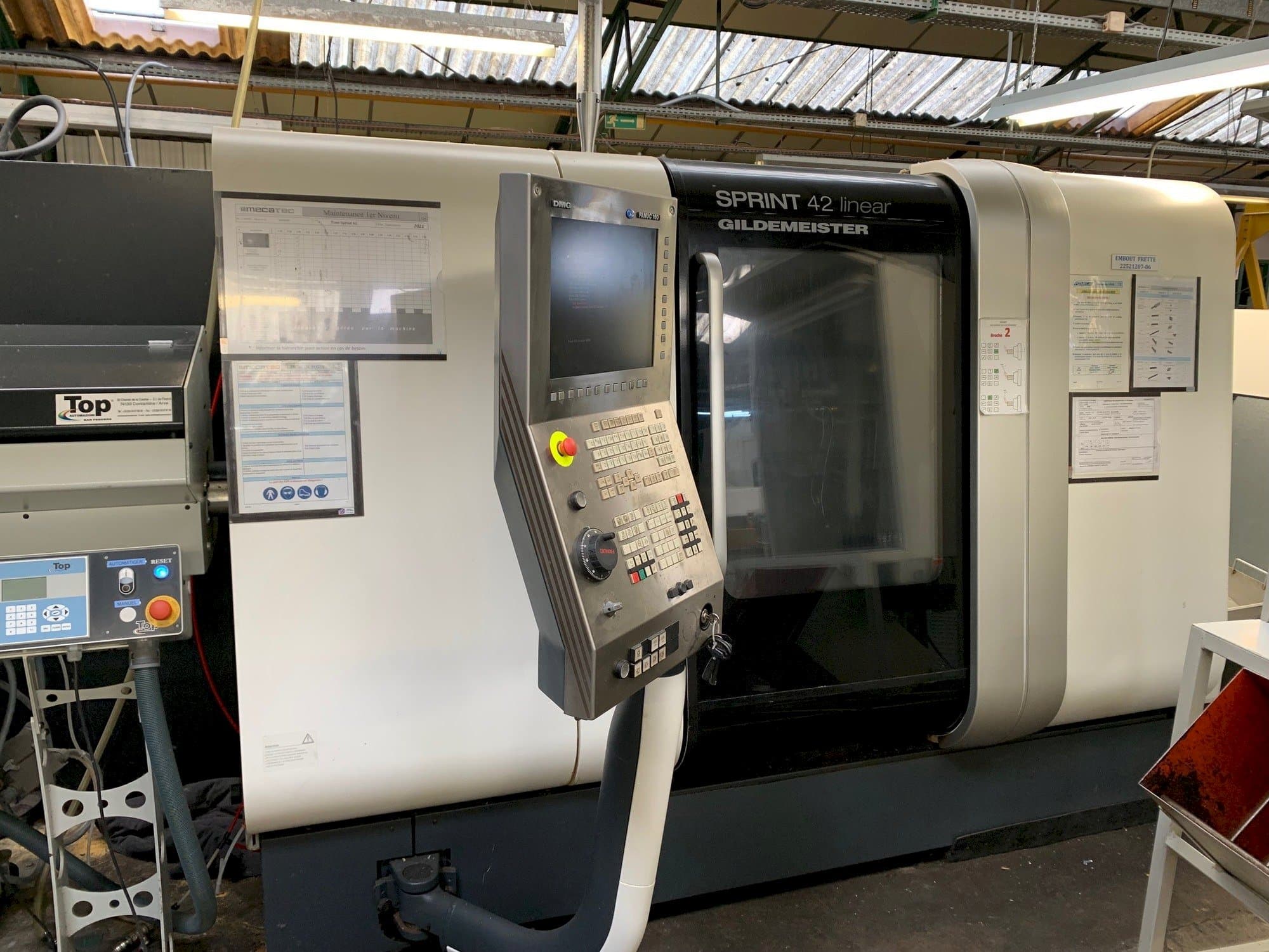 Widok z przodu maszyny DMG SPRINT 42 linear