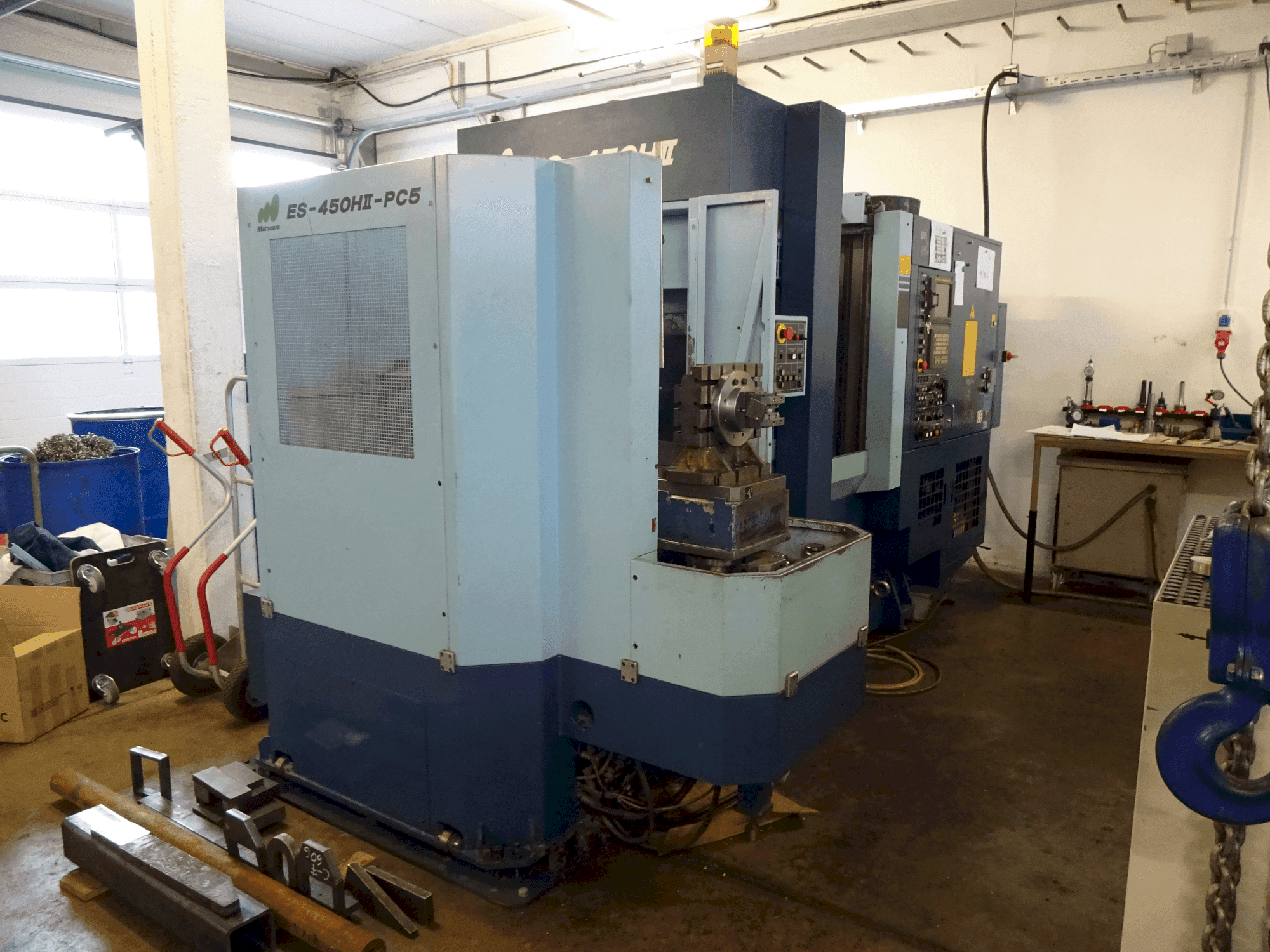 Widok z przodu maszyny Matsuura ES-450HII PC5
