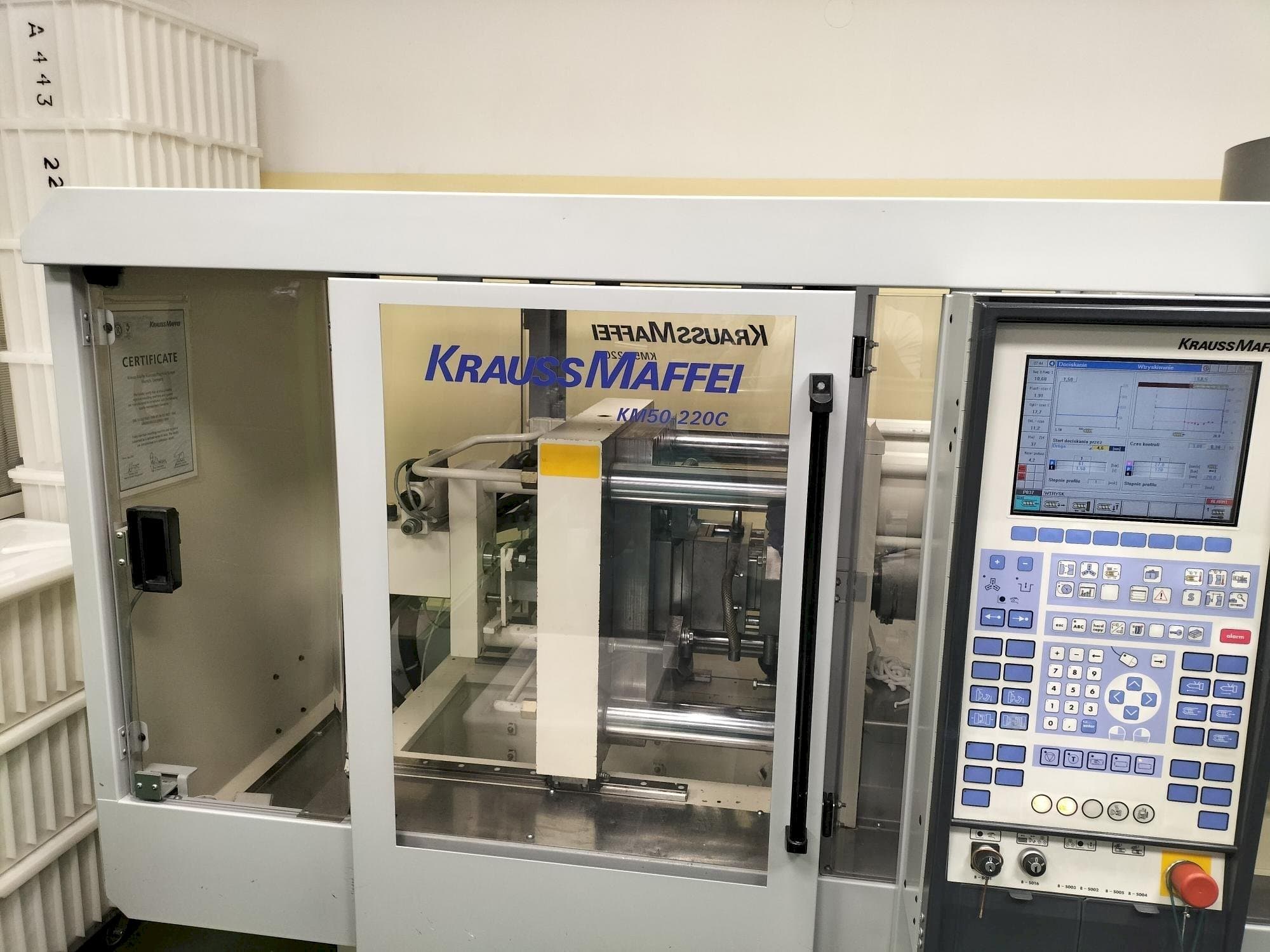Widok z przodu maszyny Krauss Maffei KM 50-220C Win