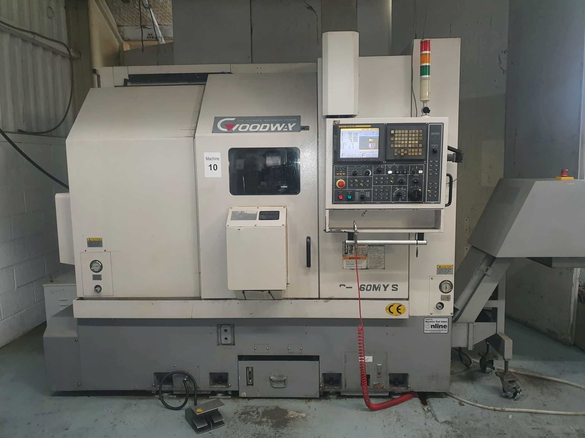 Widok z przodu maszyny Goodway GS-260MYS