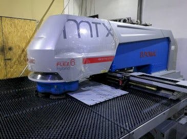 Widok z przodu maszyny Euromac MTX Flex 6