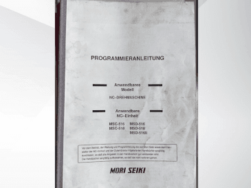 Widok z przodu maszyny MORI SEIKI SL-15MC