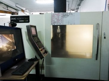 Widok z przodu maszyny DMG MORI DMC 1035 V eco