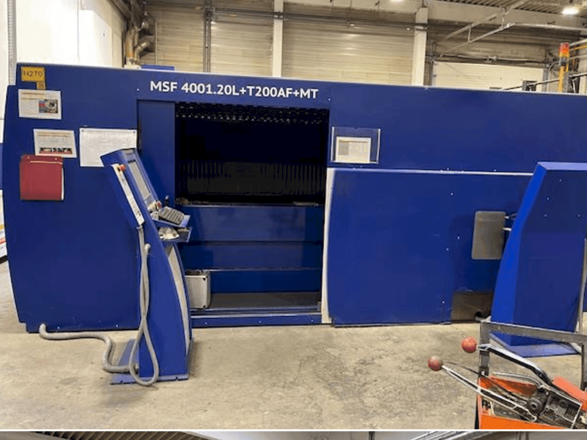 Widok z przodu maszyny MicroStep Fiber MSF 4001.20L