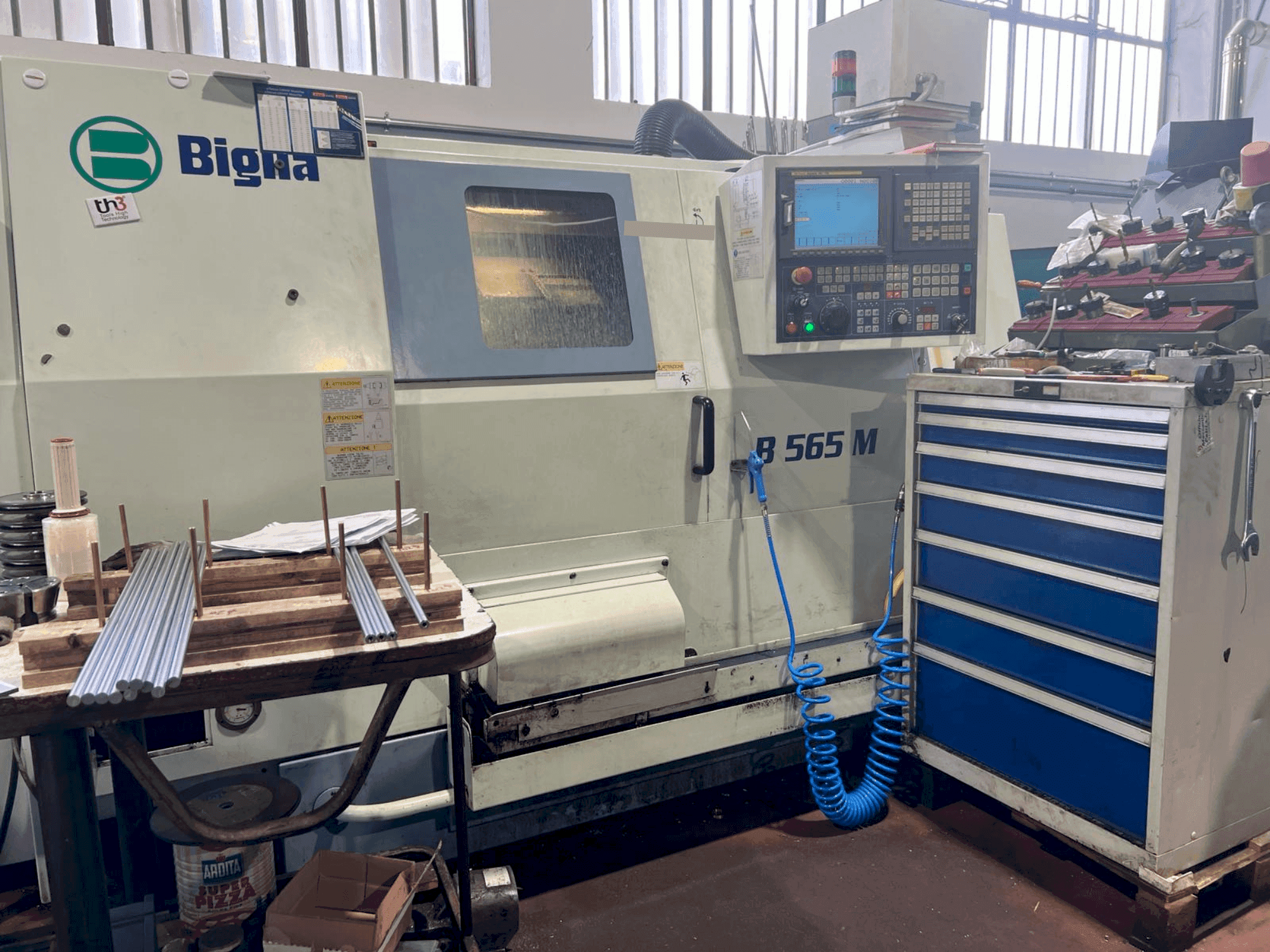 Widok z przodu maszyny Biglia B565M