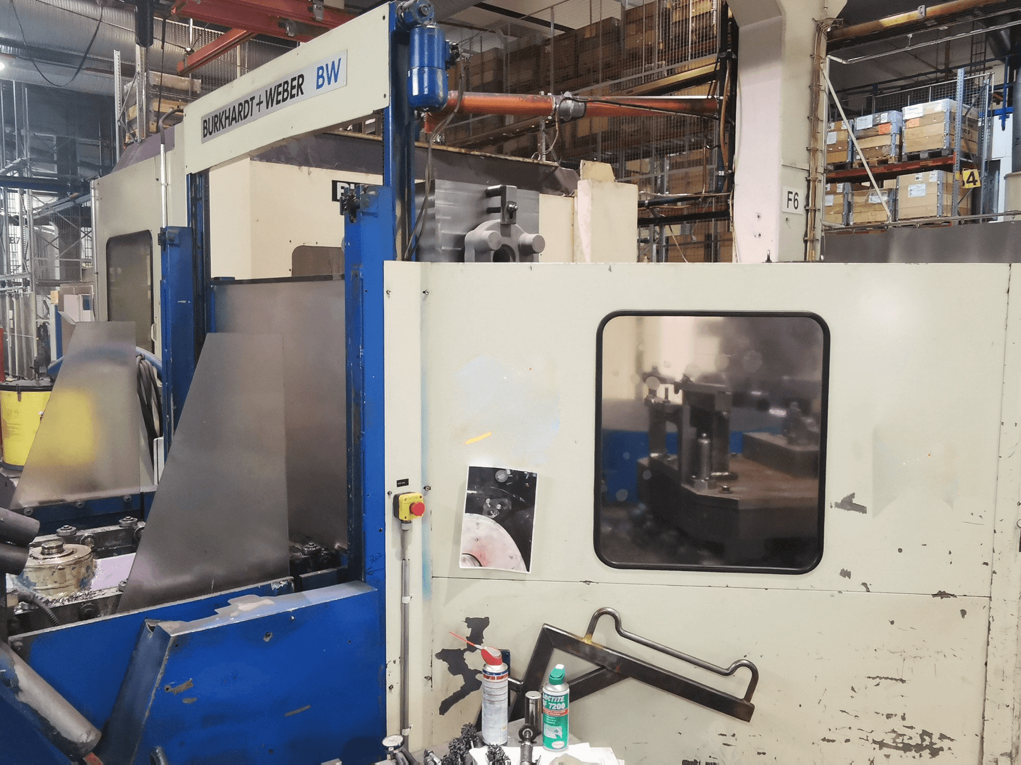 Widok z przodu maszyny Burkhardt-Weber MC80