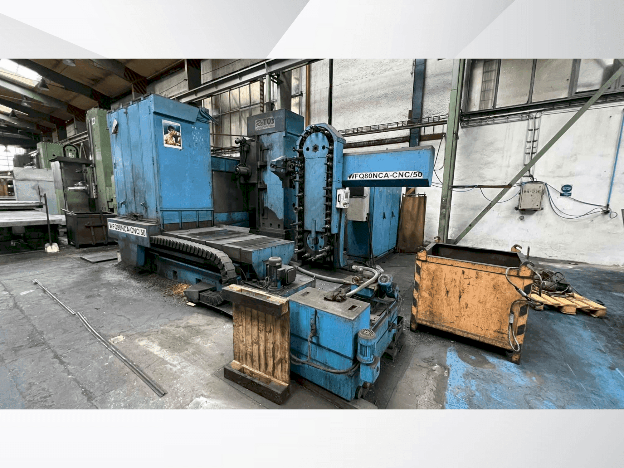 Widok z przodu maszyny TOS WFQ80NCA-CNC/50