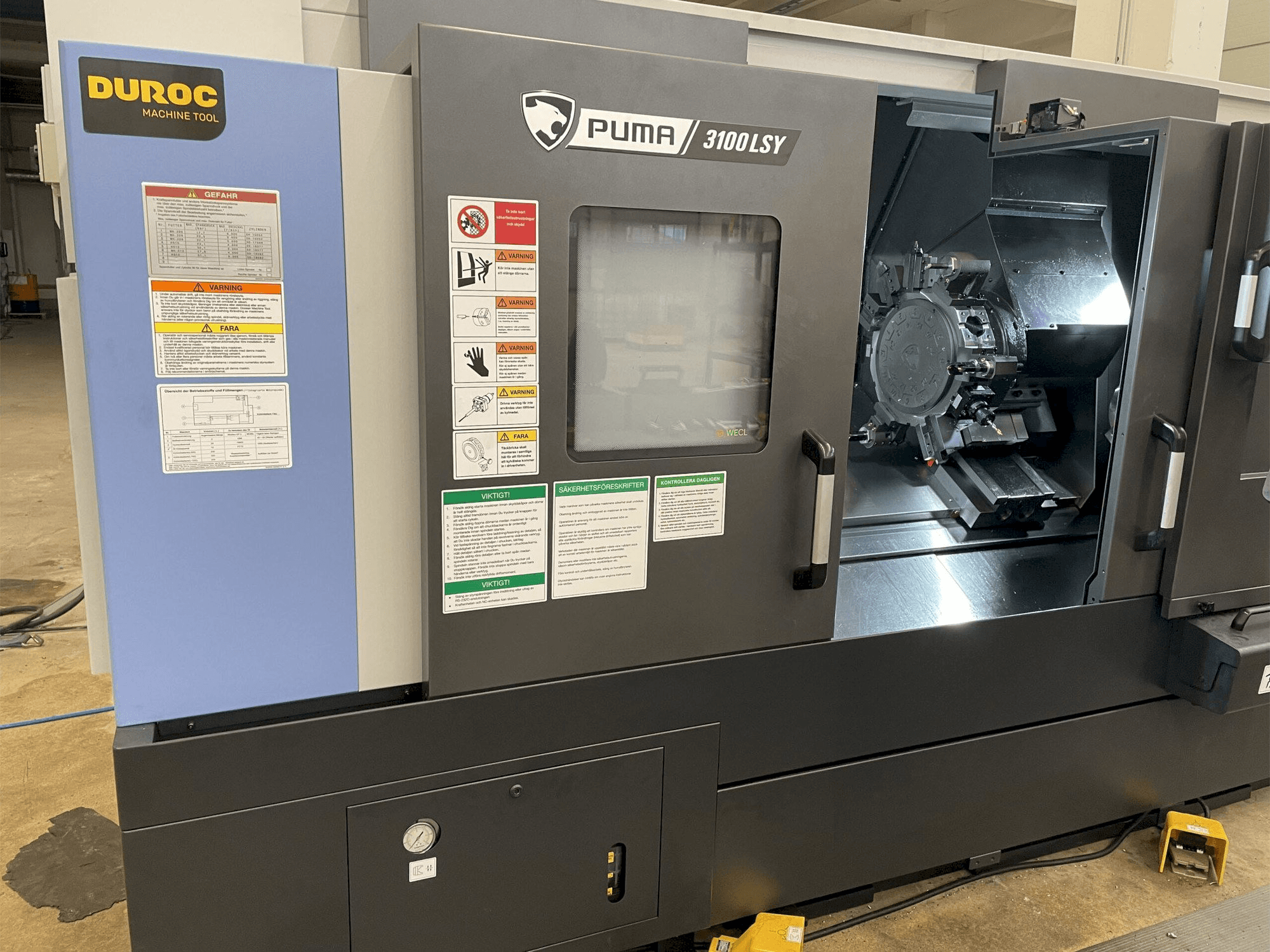 Widok z przodu maszyny Doosan Puma