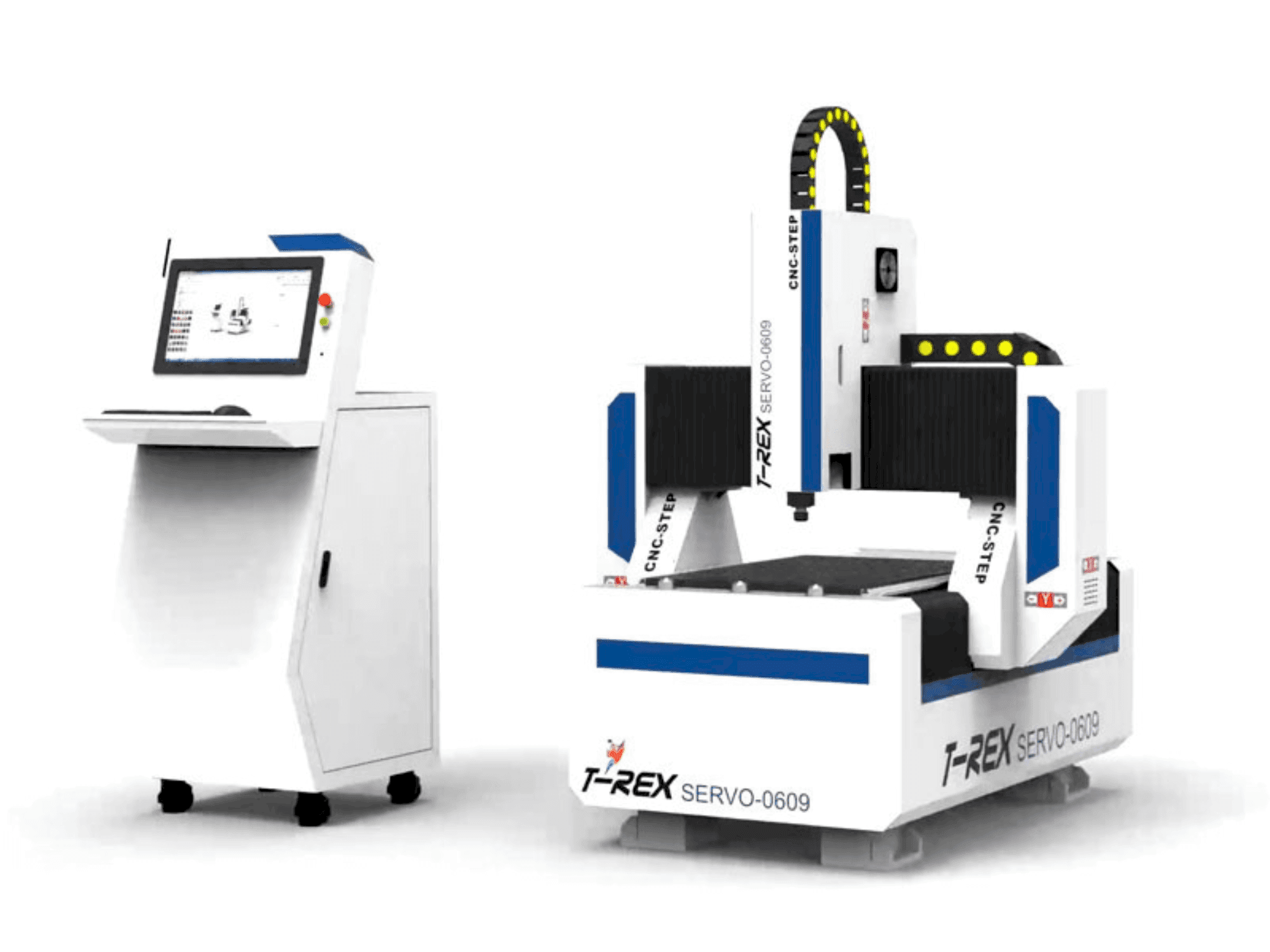 Widok z przodu maszyny T-Rex Servo-0609