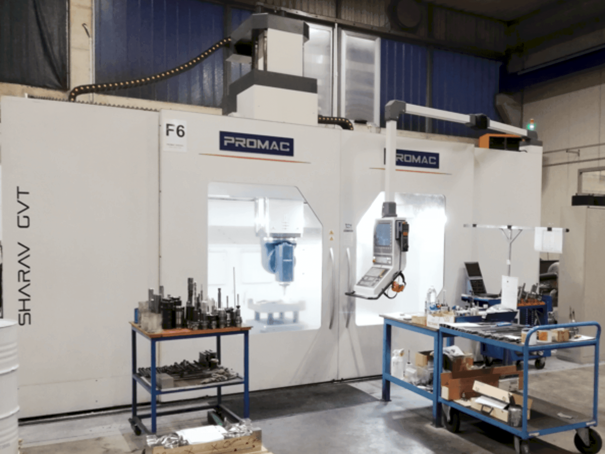 Widok z przodu maszyny PROMAC SHARAV GTV 3.5