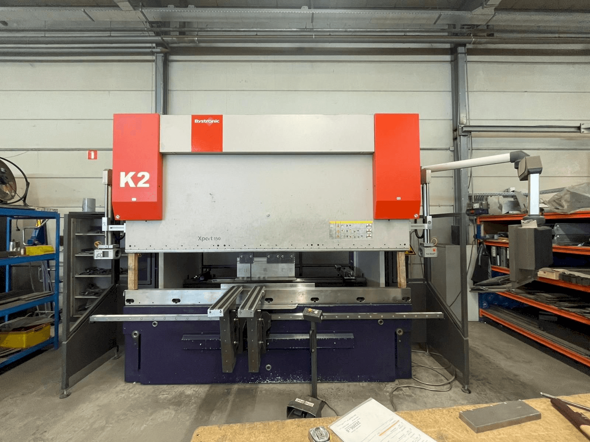 Widok z przodu maszyny Bystronic Xpert 150 x 3100 K2