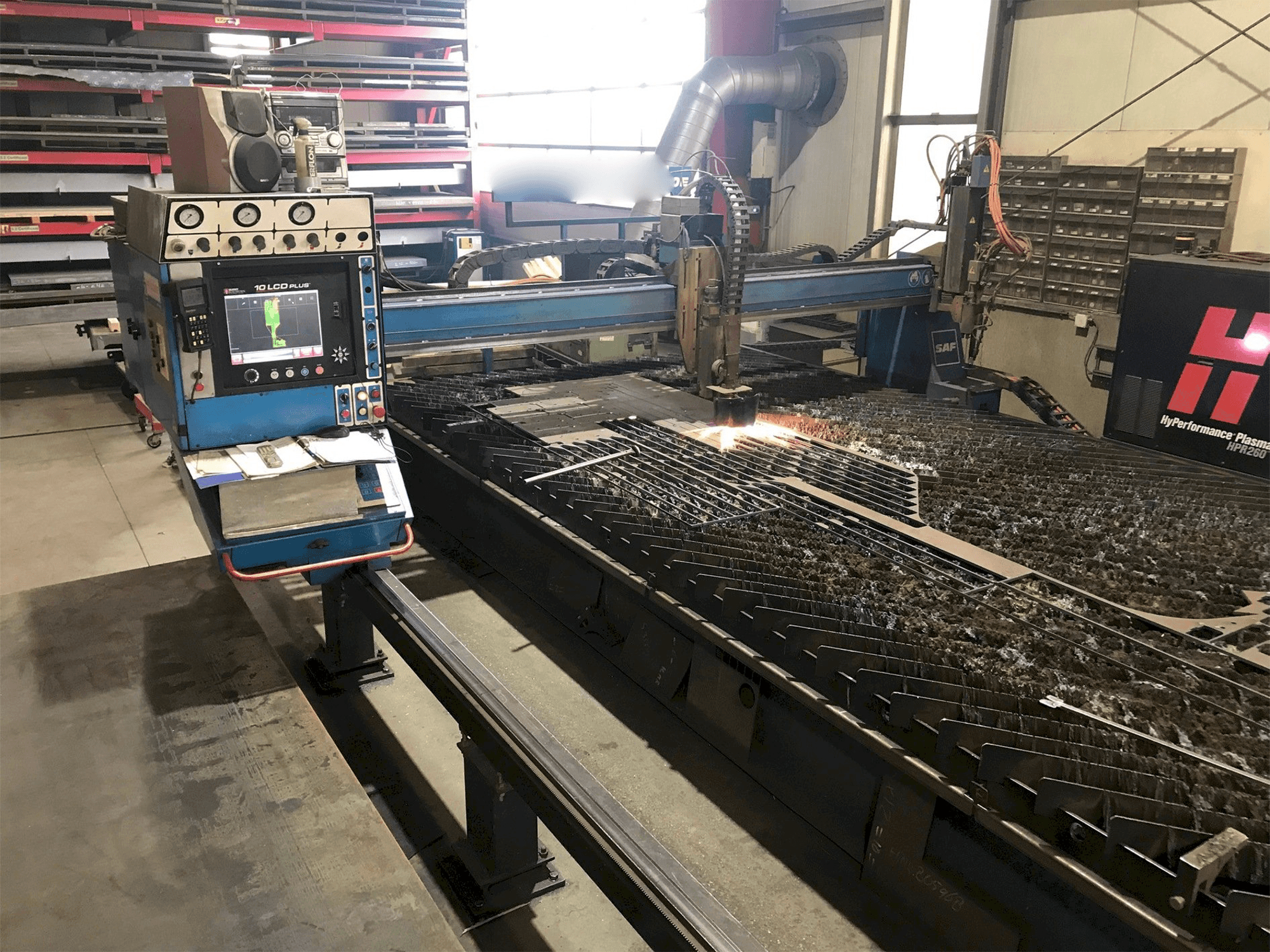 Widok z przodu maszyny SAF Oxytome B30E