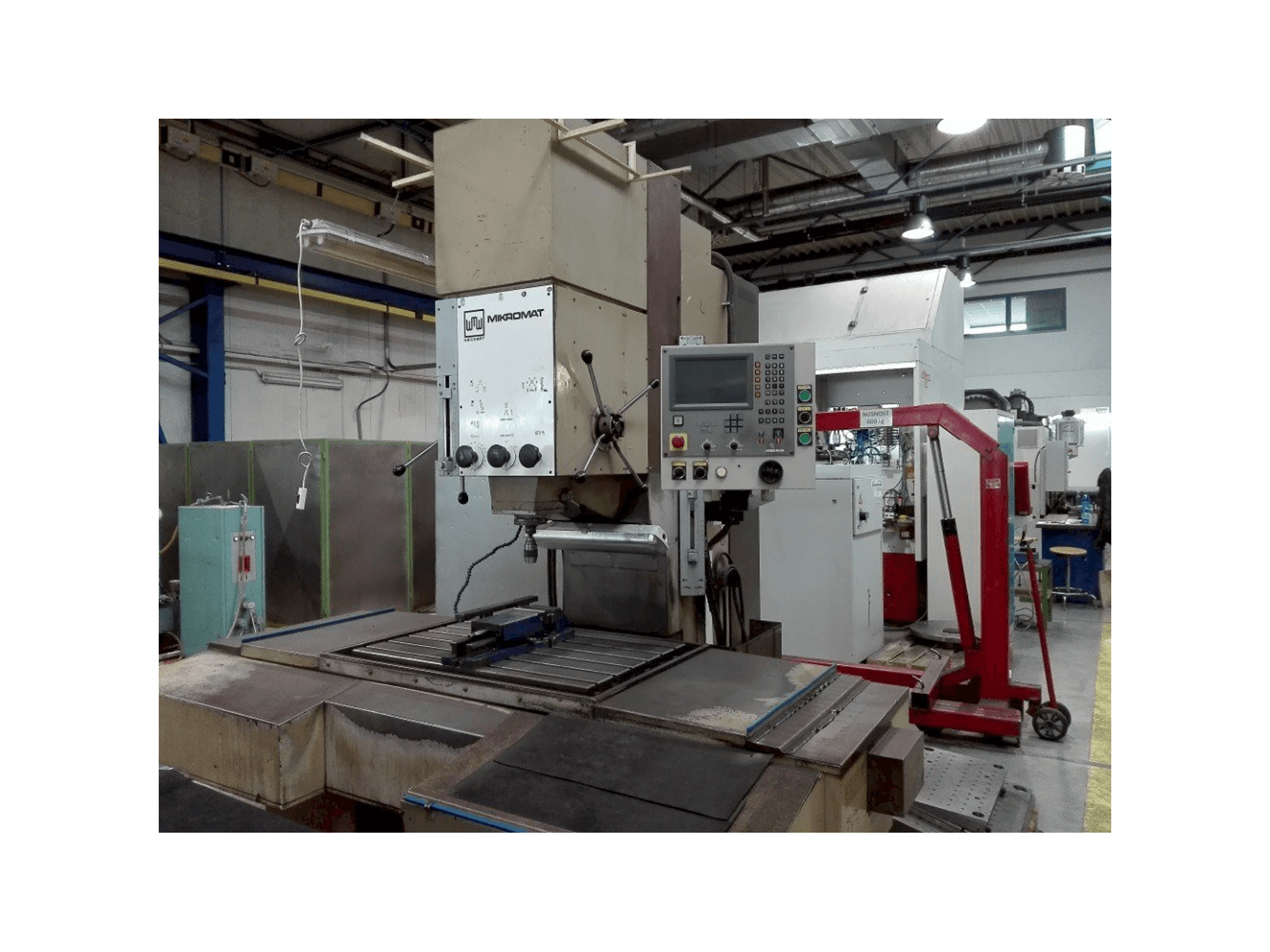 Widok z przodu maszyny WMW Mikromat BKoE 630x1000 CNC