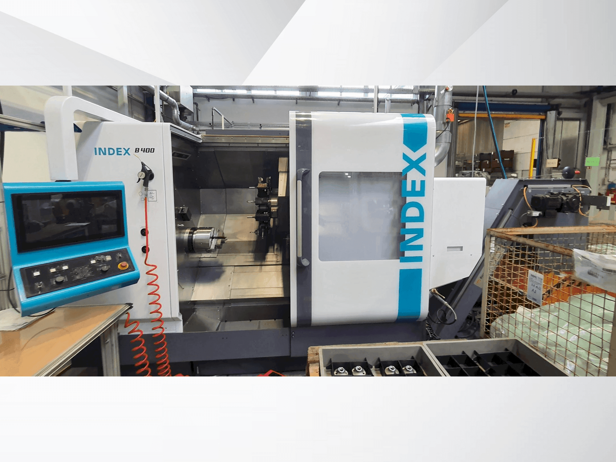 Widok z przodu maszyny Index B400