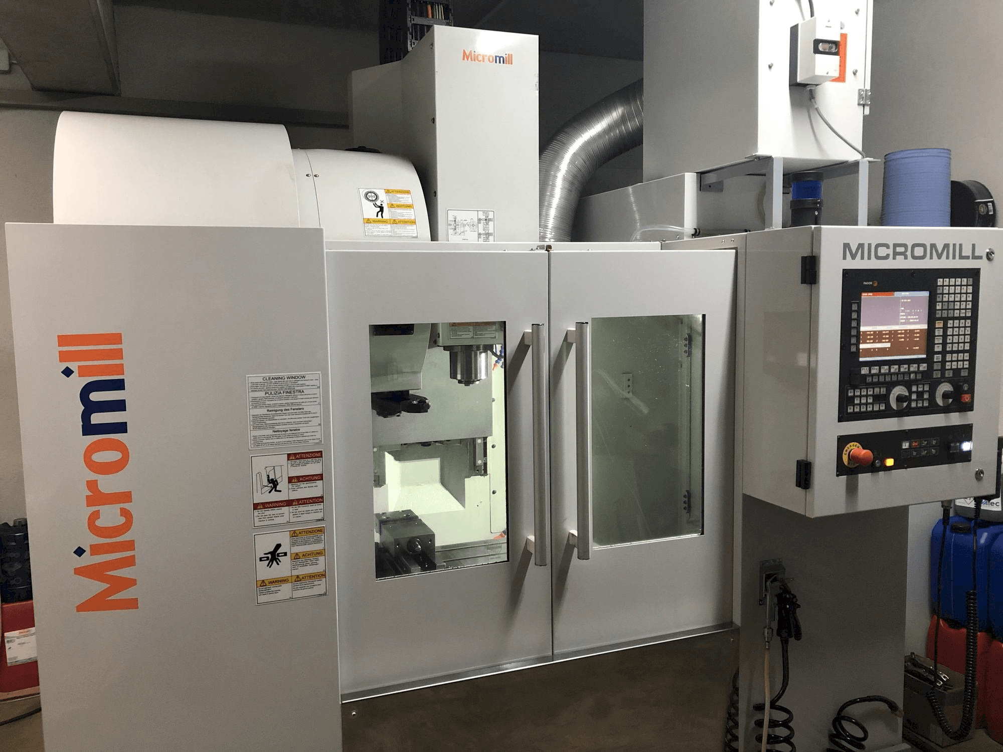 Widok z przodu maszyny Micromill MM 430