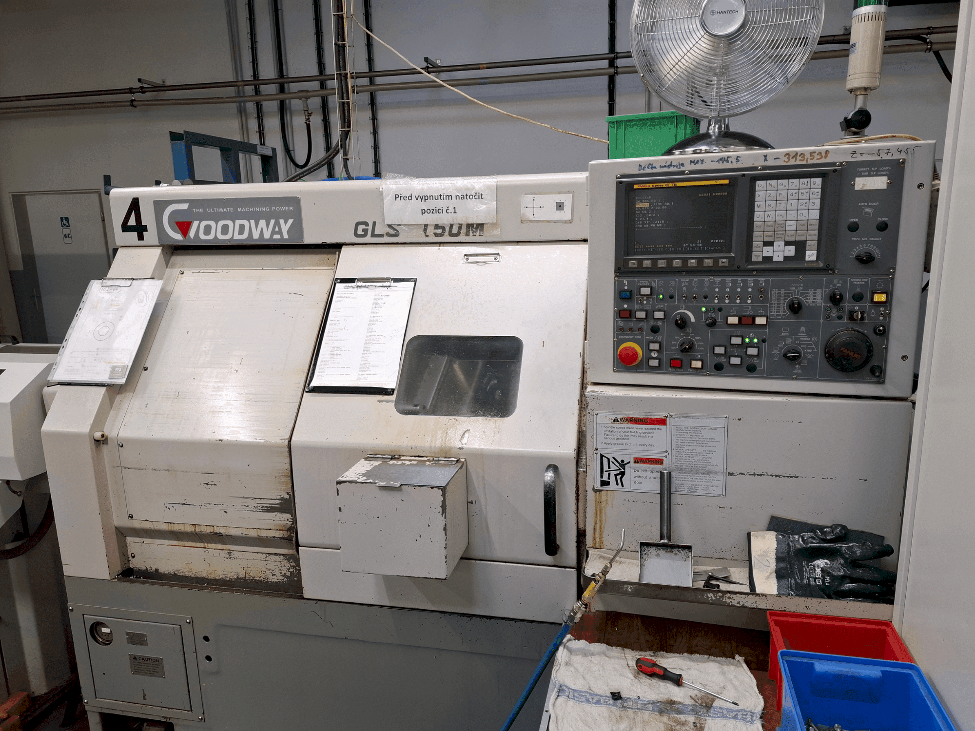 Widok z przodu maszyny Goodway GLS 150M