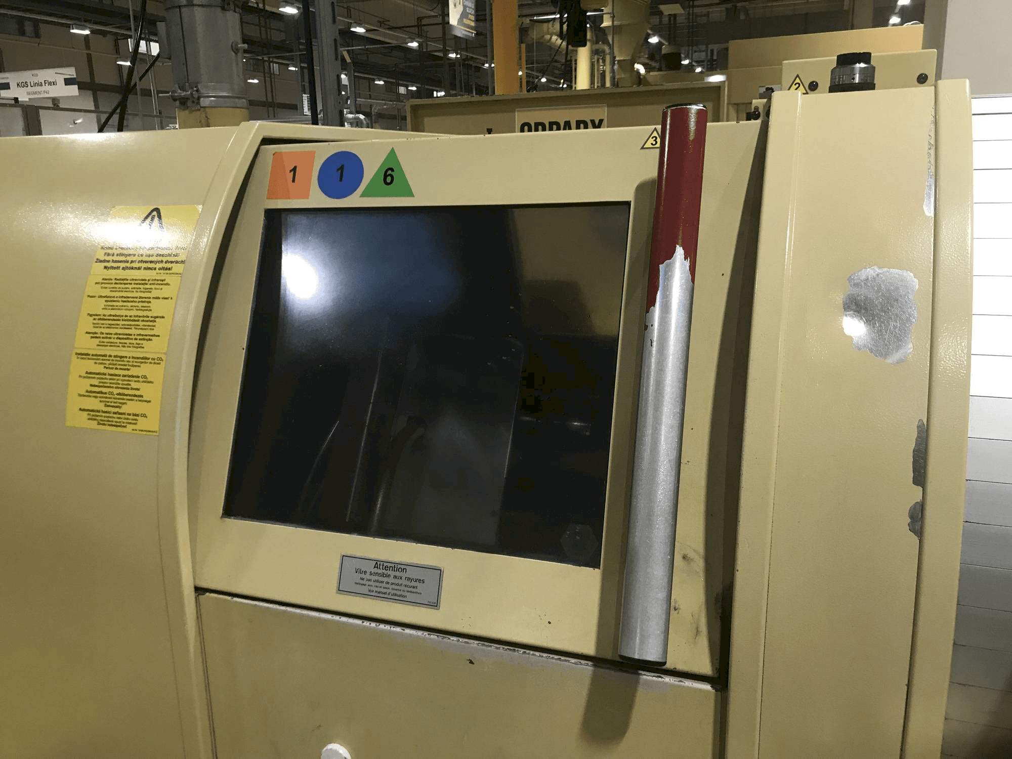 Widok z przodu maszyny TRAUB TNL 26 K