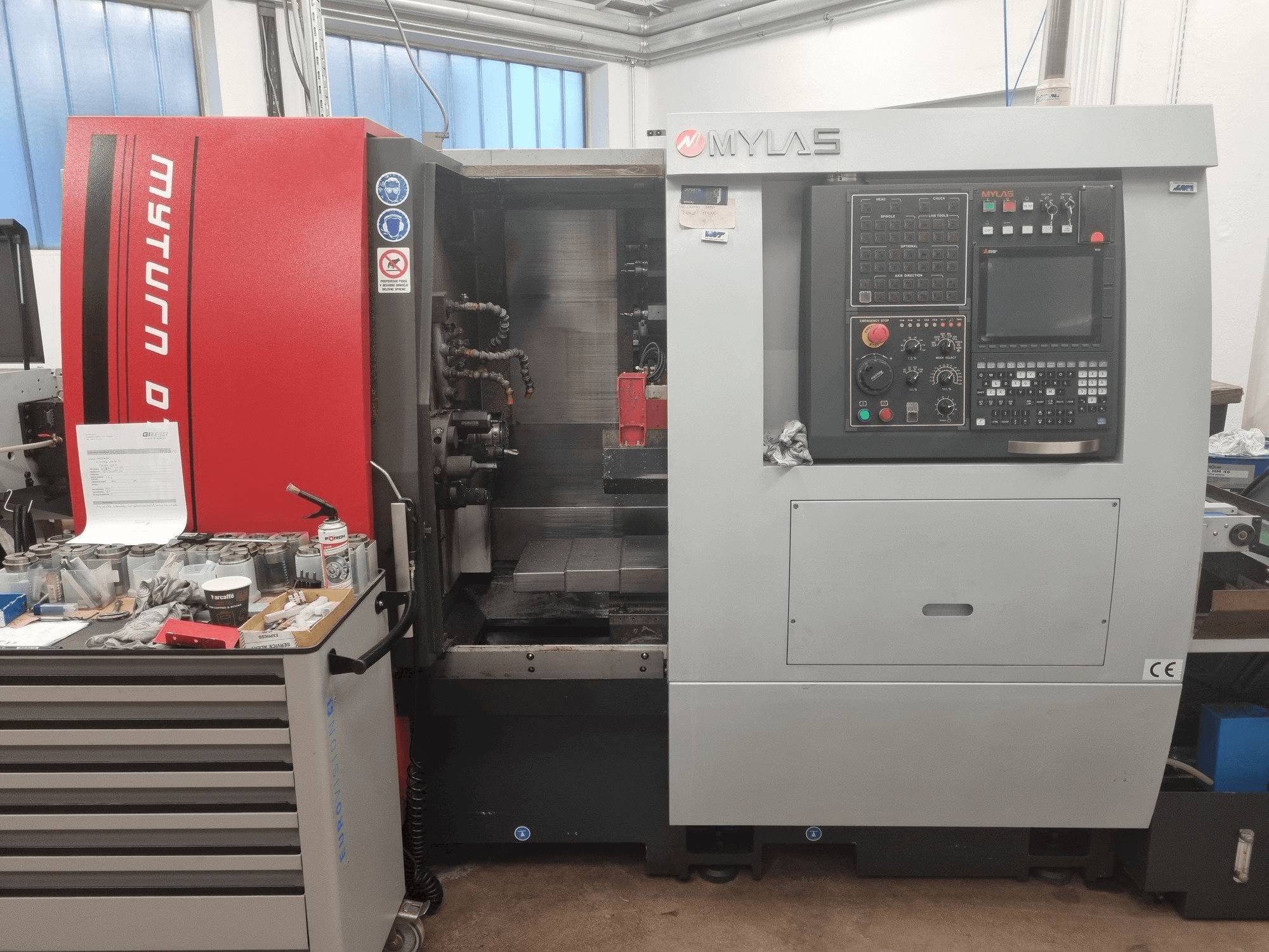 Widok z przodu maszyny MYLAS DT52