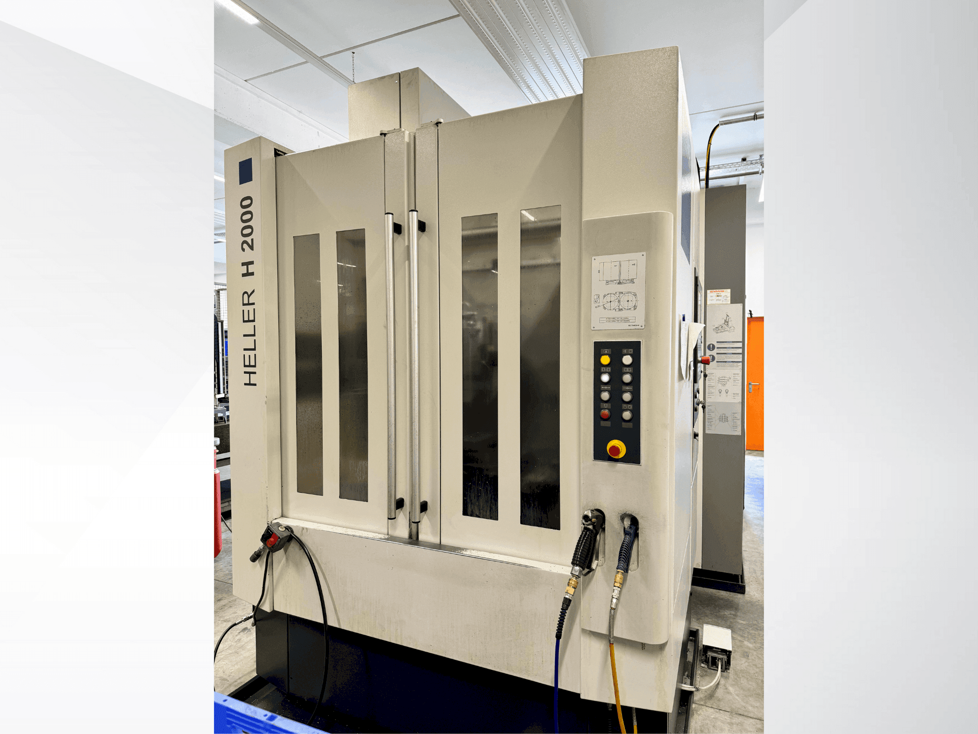 Widok z przodu maszyny HELLER H2000