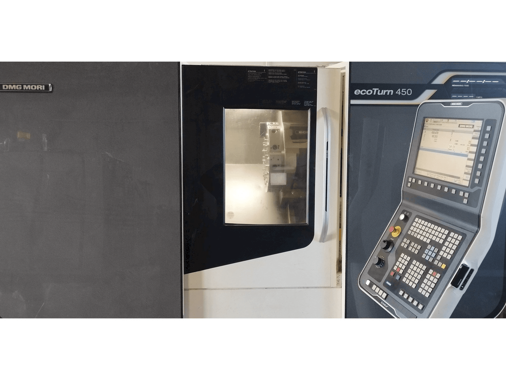 Widok z przodu maszyny DMG MORI EcoTurn 450