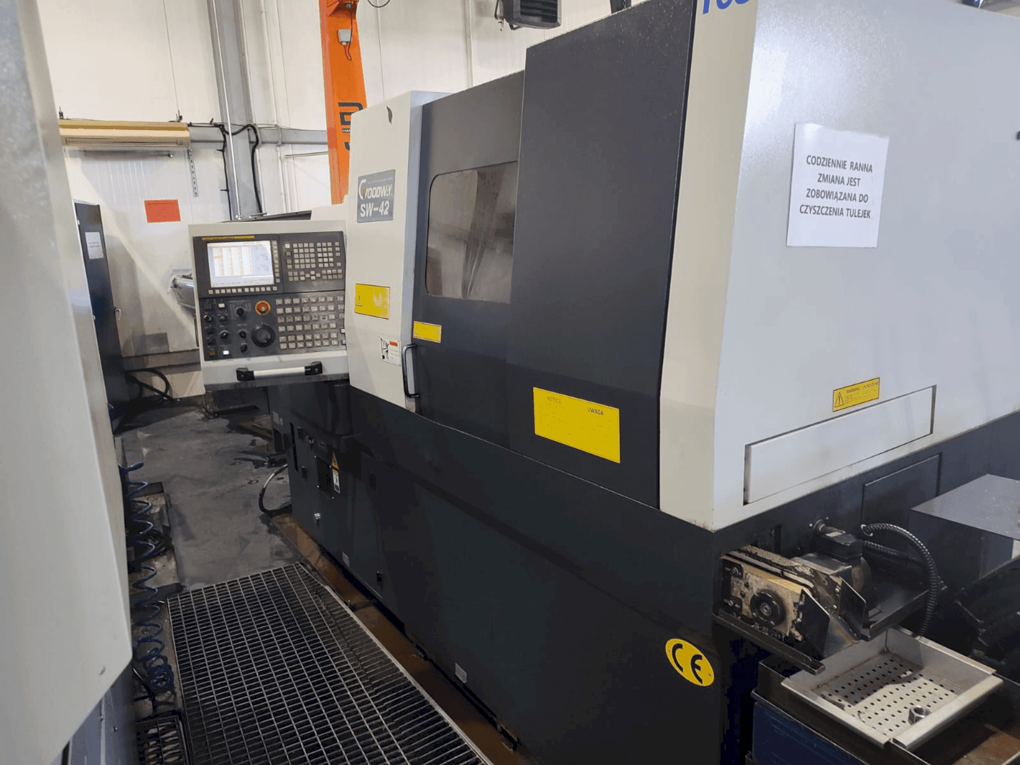 Widok z przodu maszyny Goodway SW 42