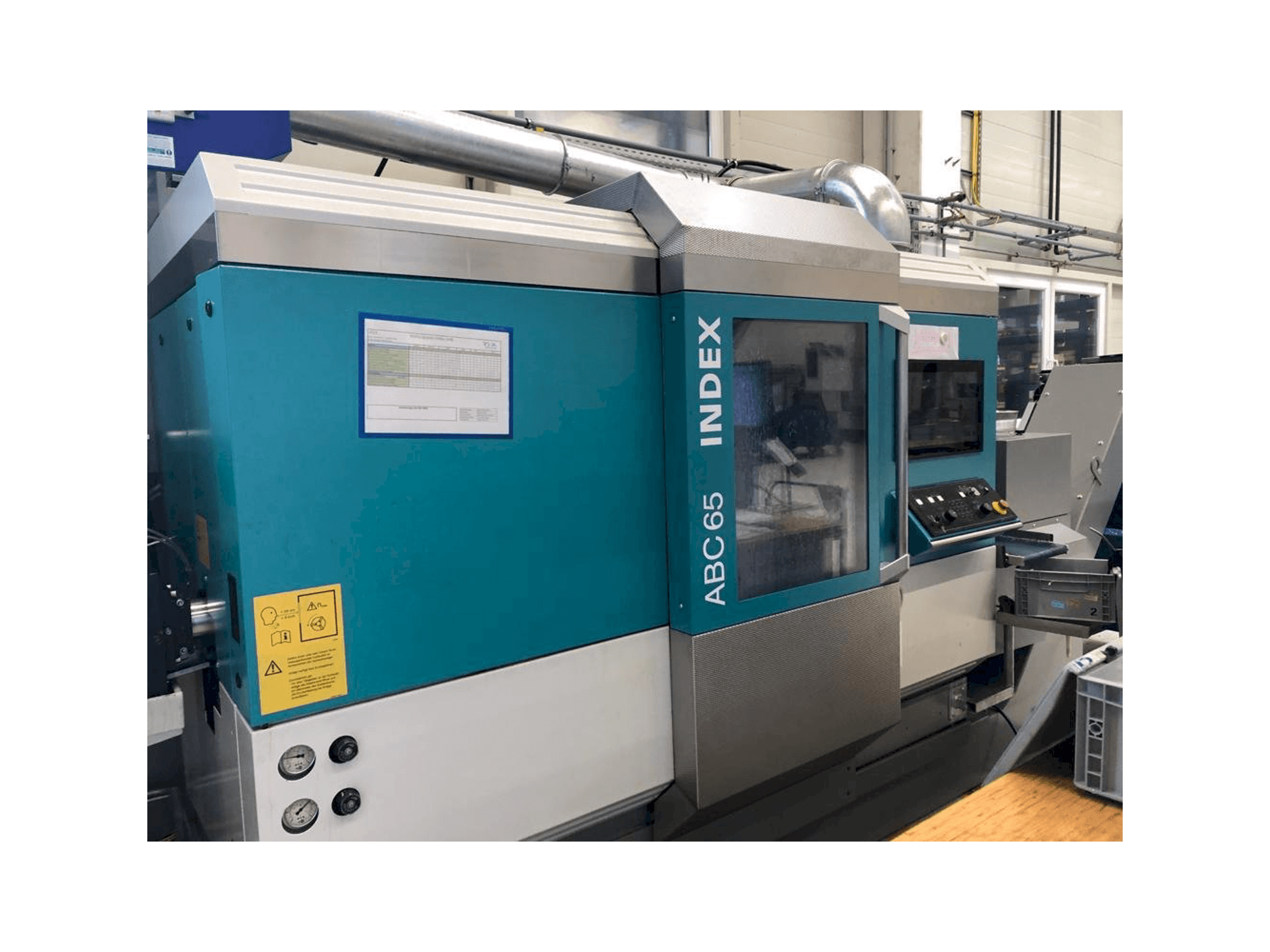 Widok z przodu maszyny Index ABC65