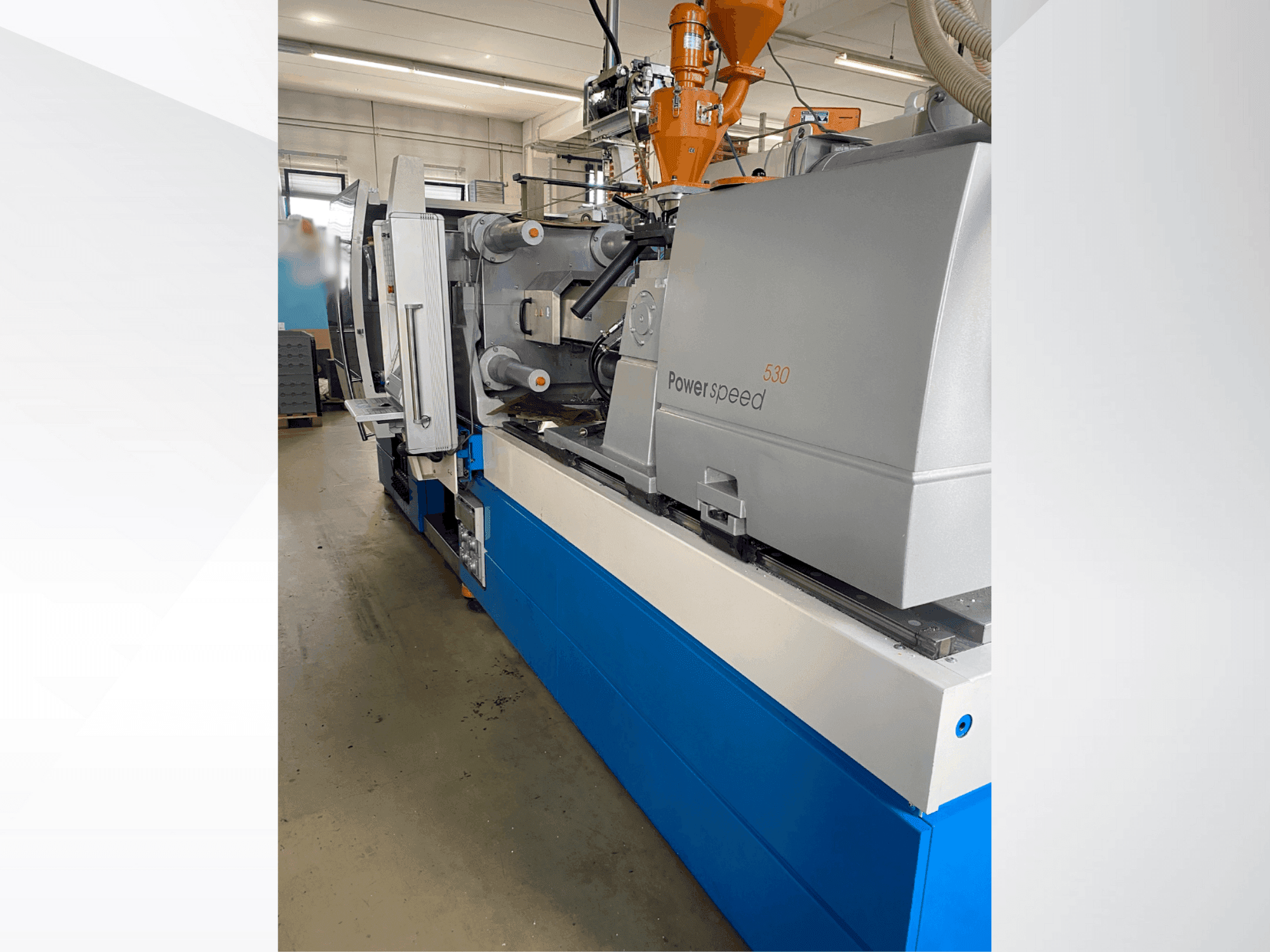 Widok z przodu maszyny Netstal ELION 1200-530 PS