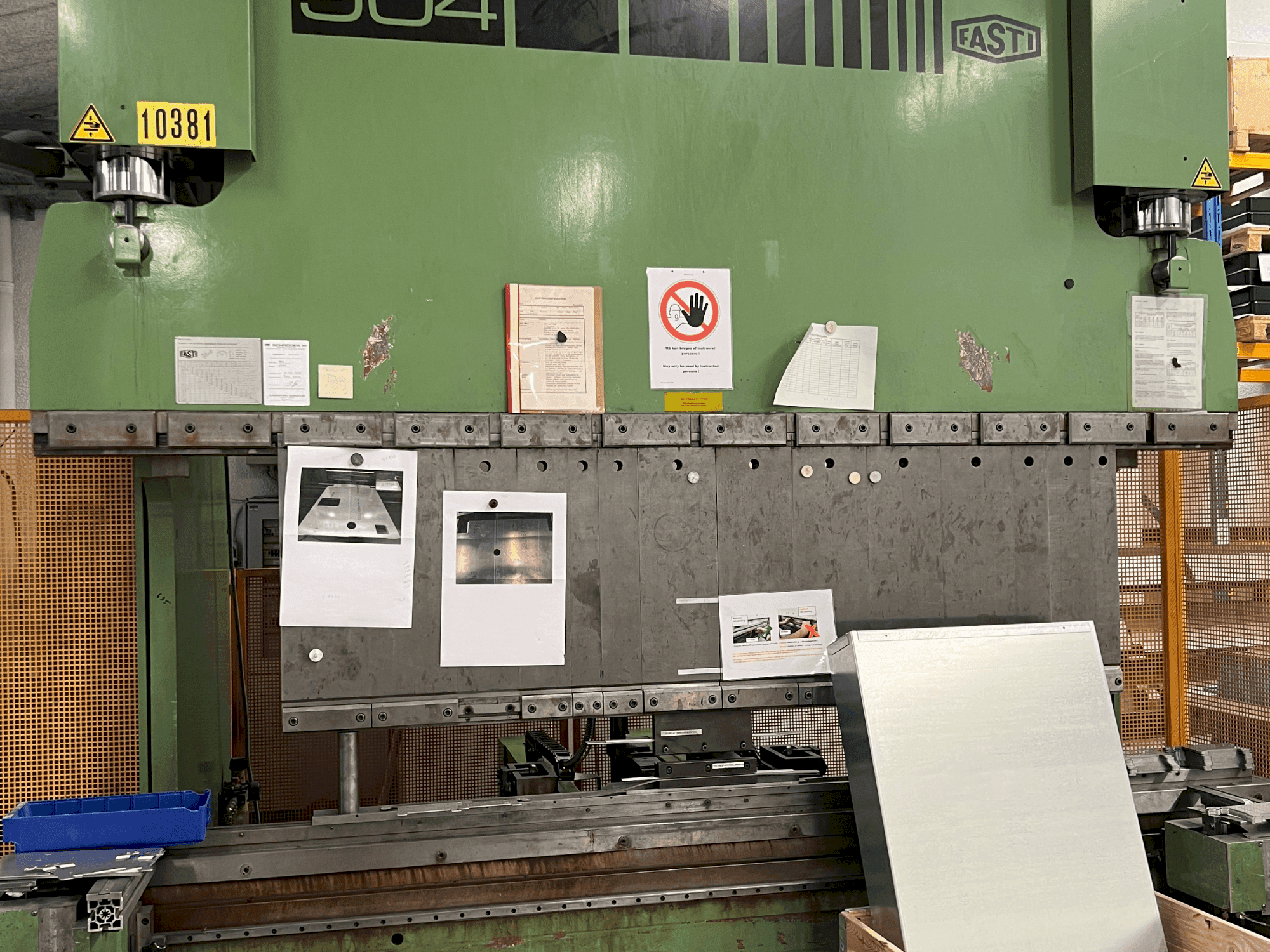 Widok z przodu maszyny FASTI 904