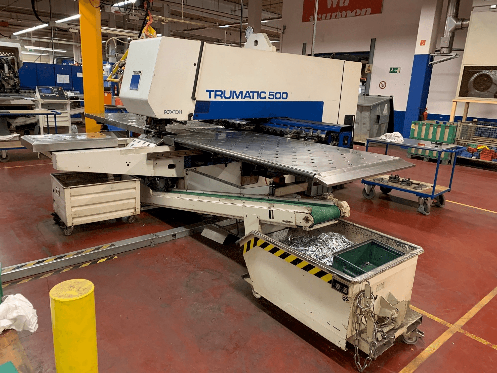 Widok z przodu maszyny Trumpf TC 500 R