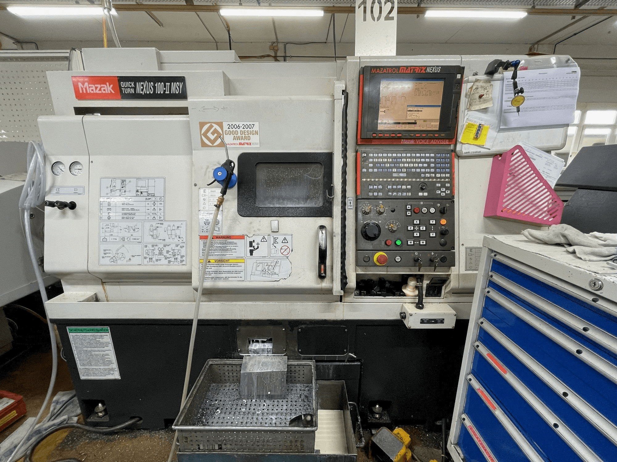 Widok z przodu maszyny Mazak QUICK TURN NEXUS 100-II MSY