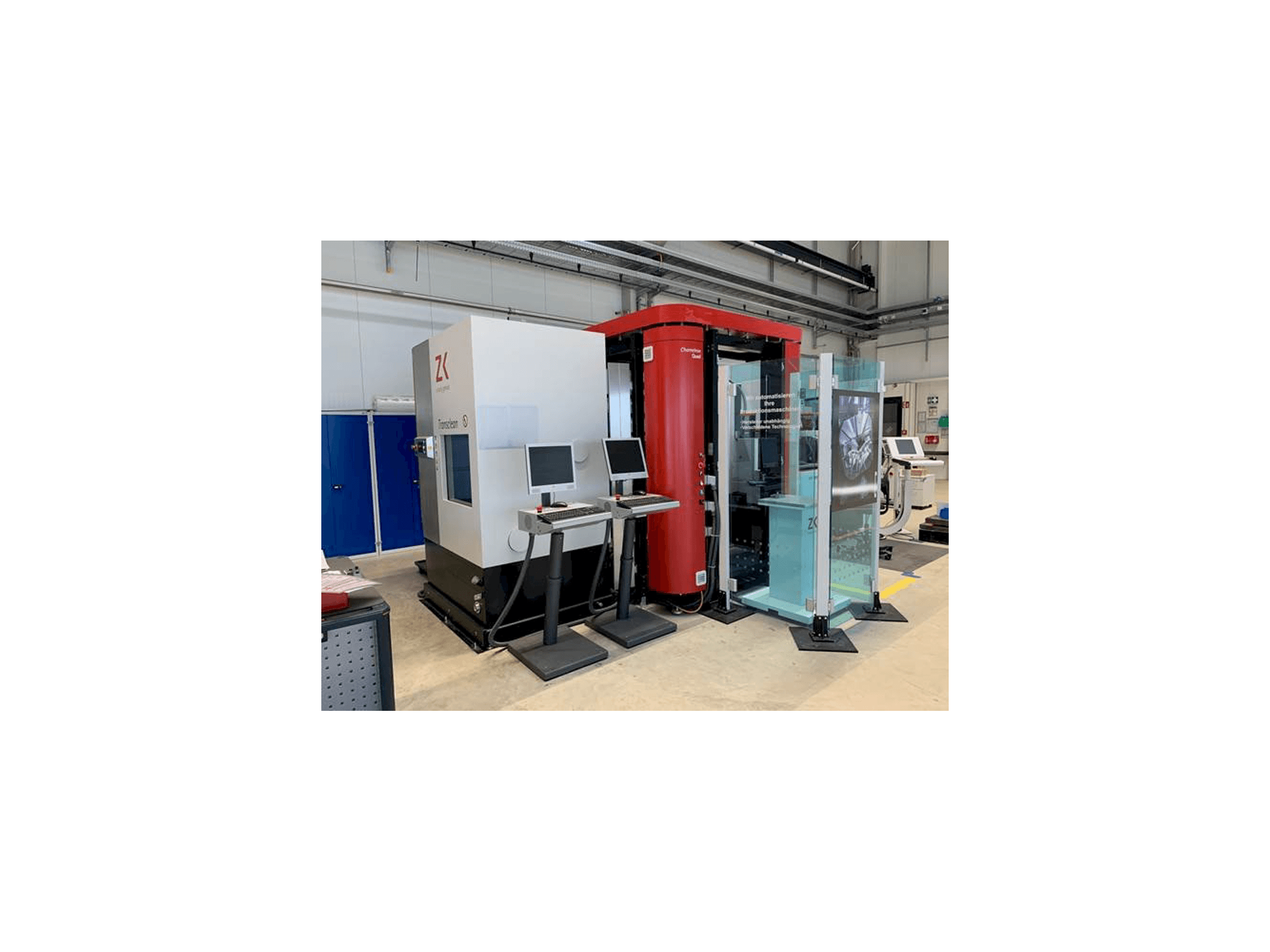 Widok z przodu maszyny Zimmer+Kreim Chameleon Quad + Transclean