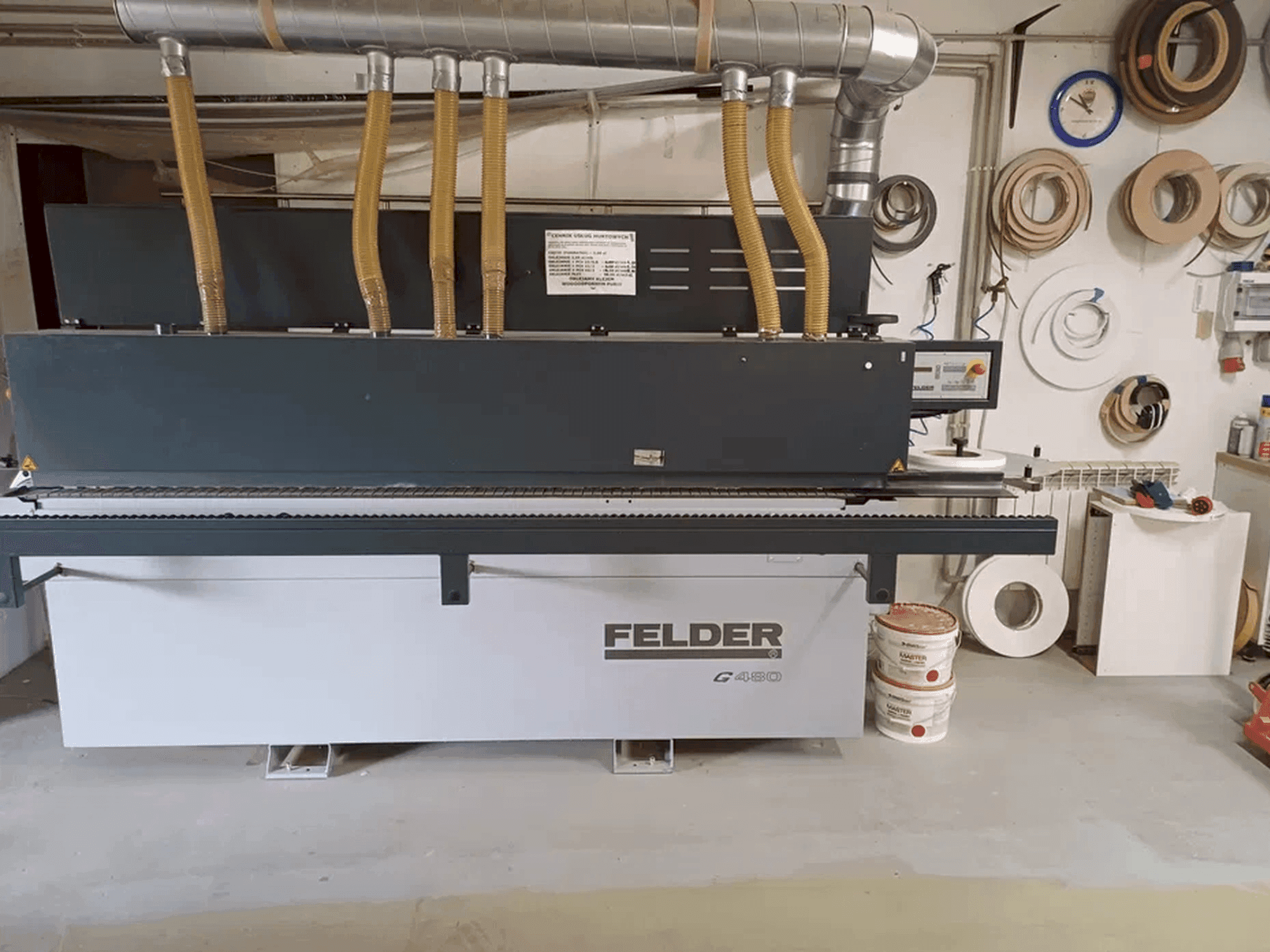 Widok z przodu maszyny FELDER G480