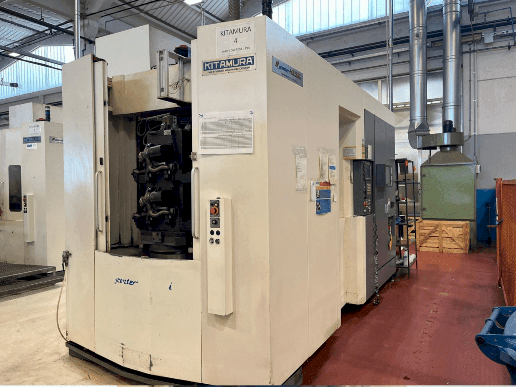 Widok z przodu maszyny Kitamura Mycenter-HX500iTGA