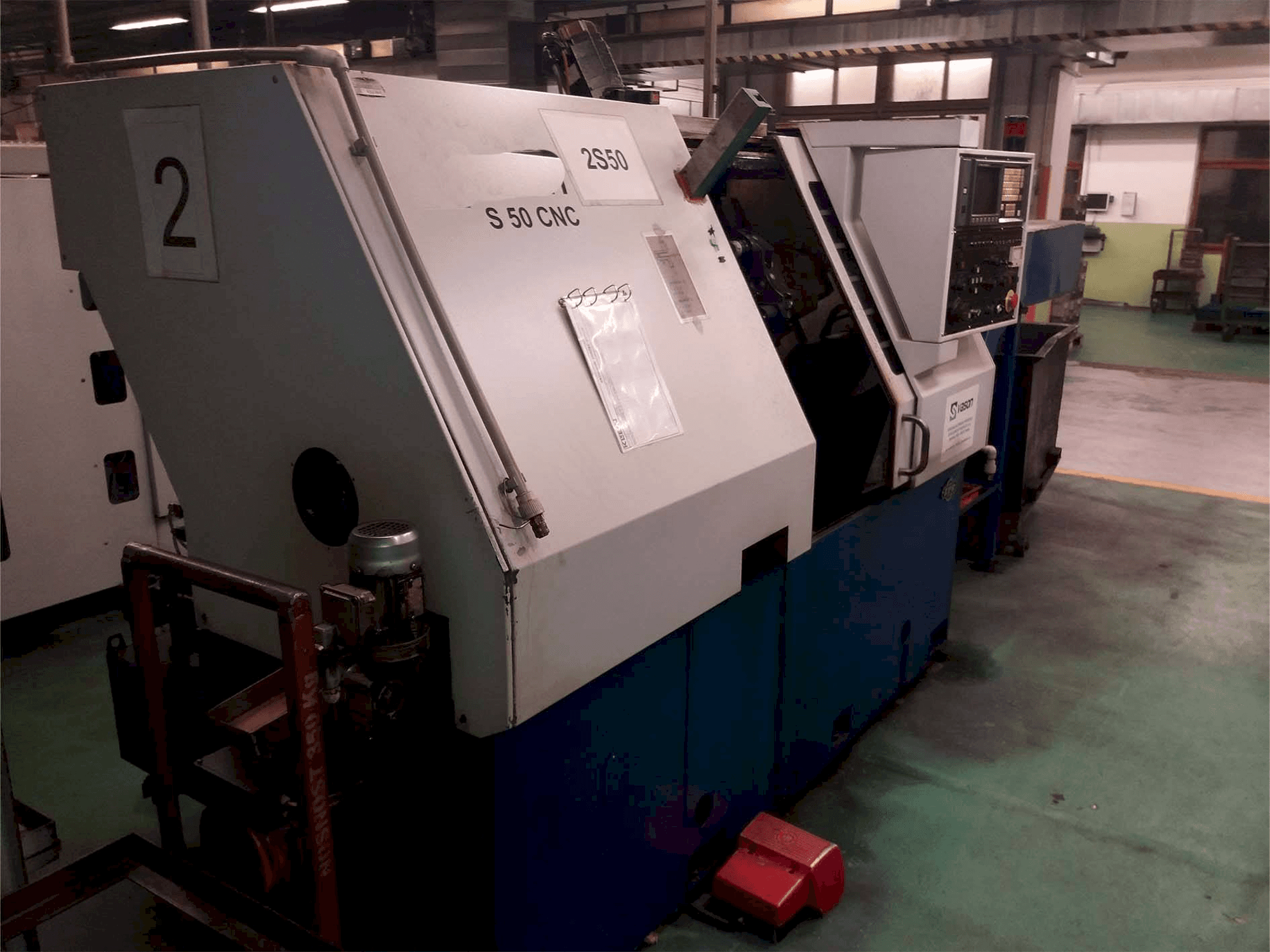 Widok z przodu maszyny ZPS S-50 CNC