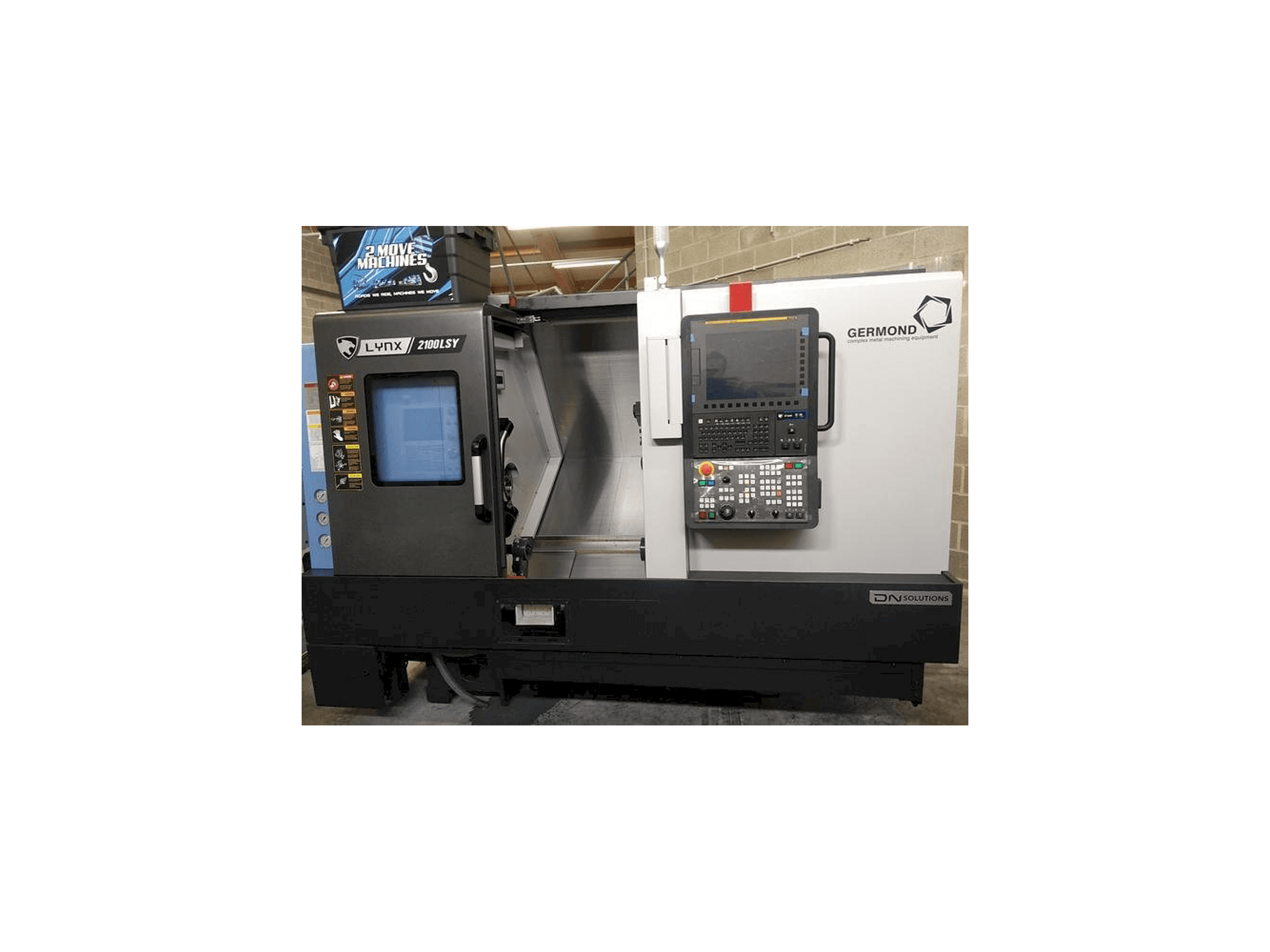 Widok z przodu maszyny DN SOLUTIONS LYNX 2100 LSYB