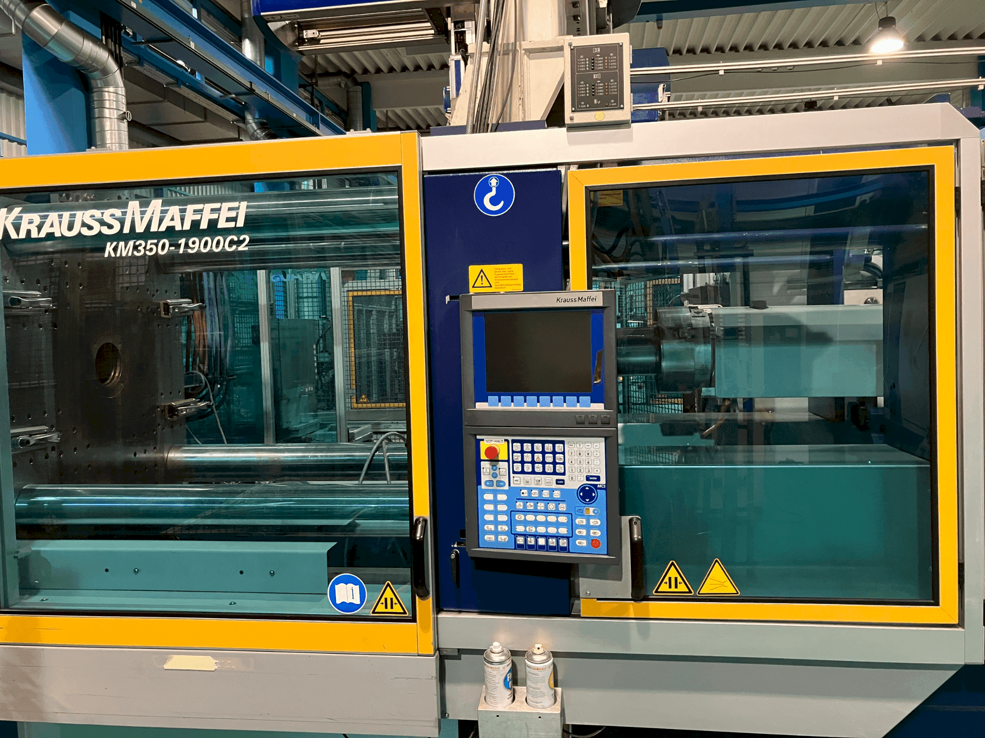 Widok z przodu maszyny Krauss Maffei KM350