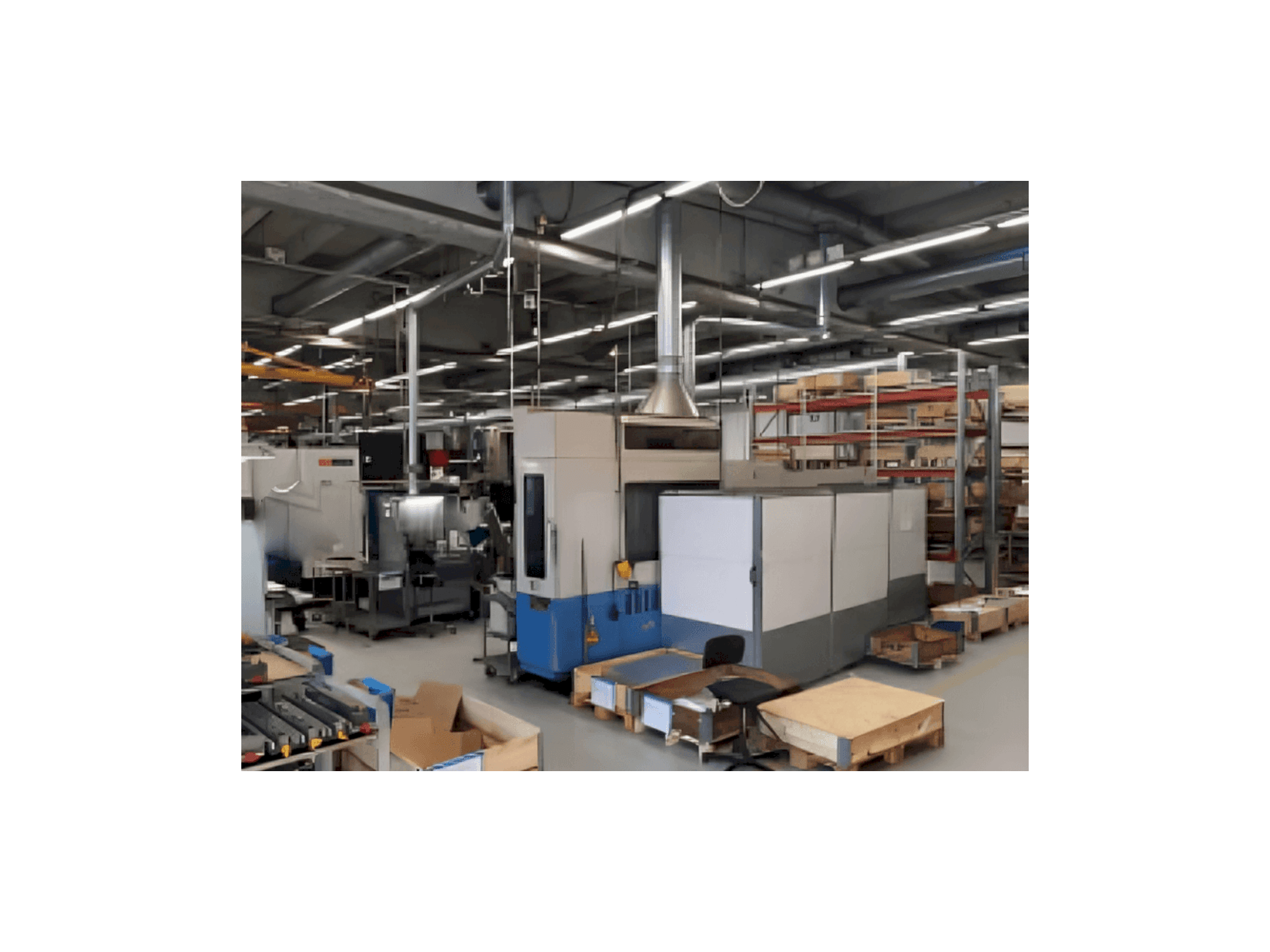 Widok z przodu maszyny Mazak H-500