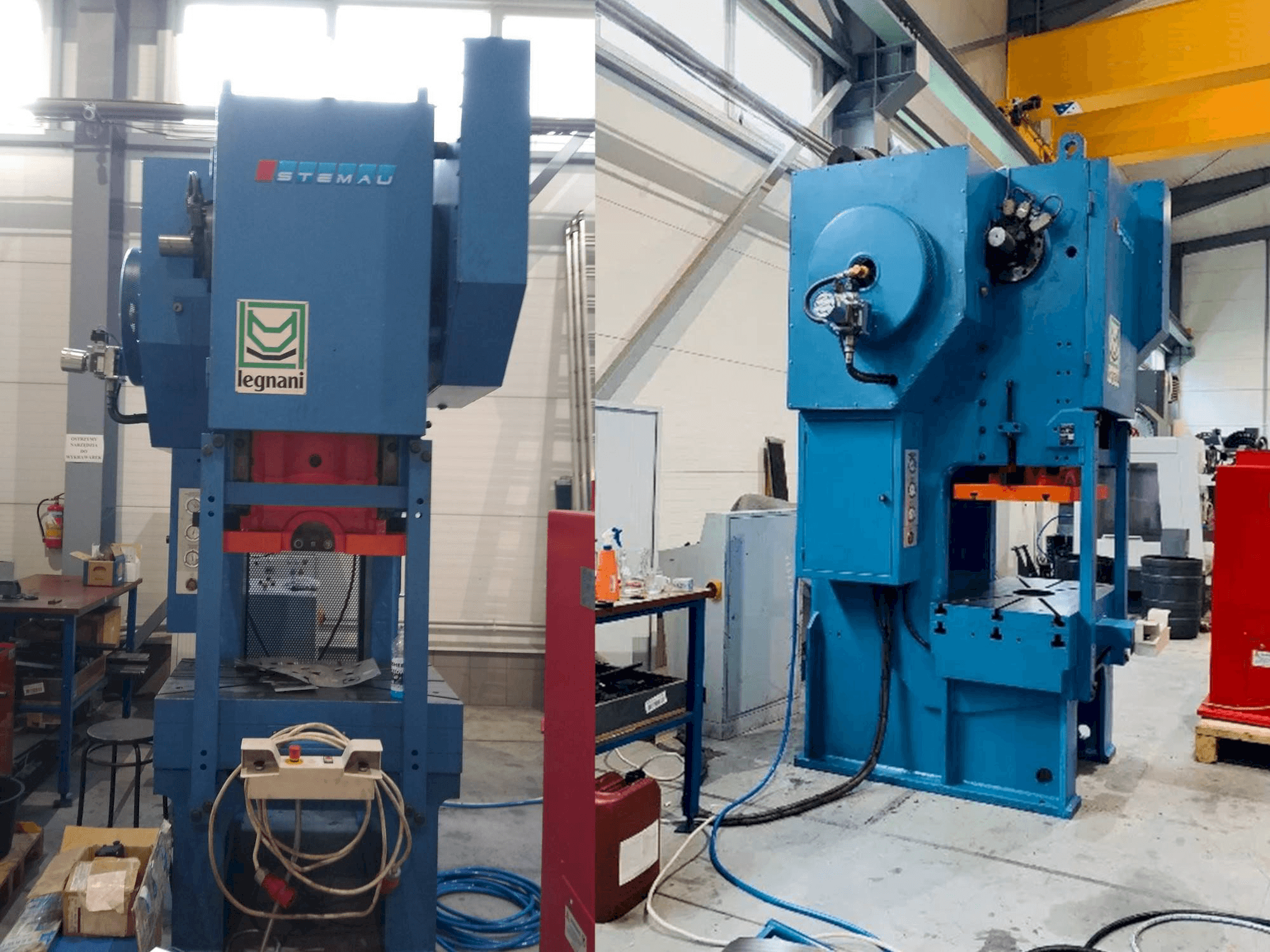 Widok z przodu maszyny LEGNANI FACS 160R
