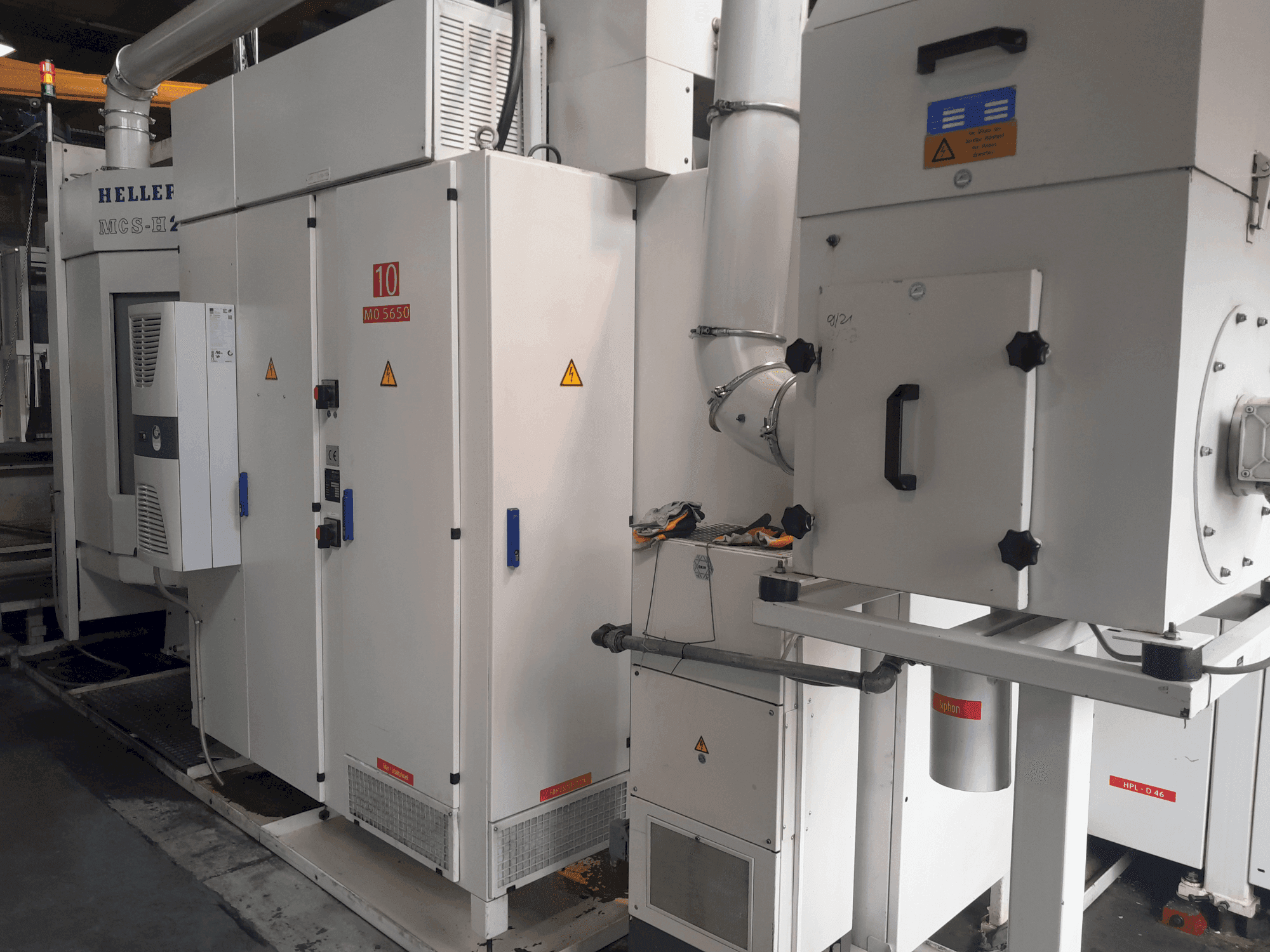 Widok z przodu maszyny HELLER MCS-H 250