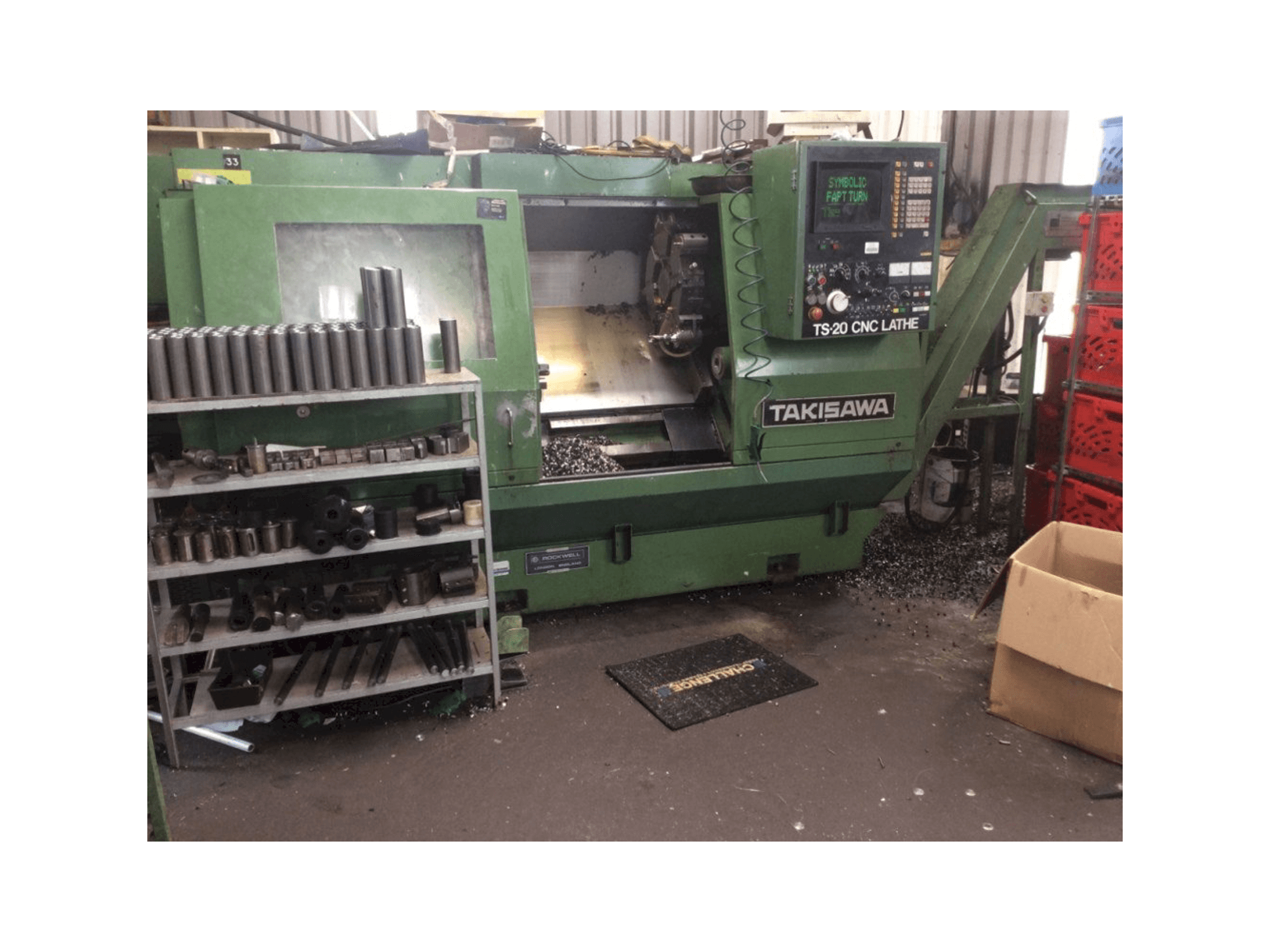 Widok z przodu maszyny Takisawa TS-20