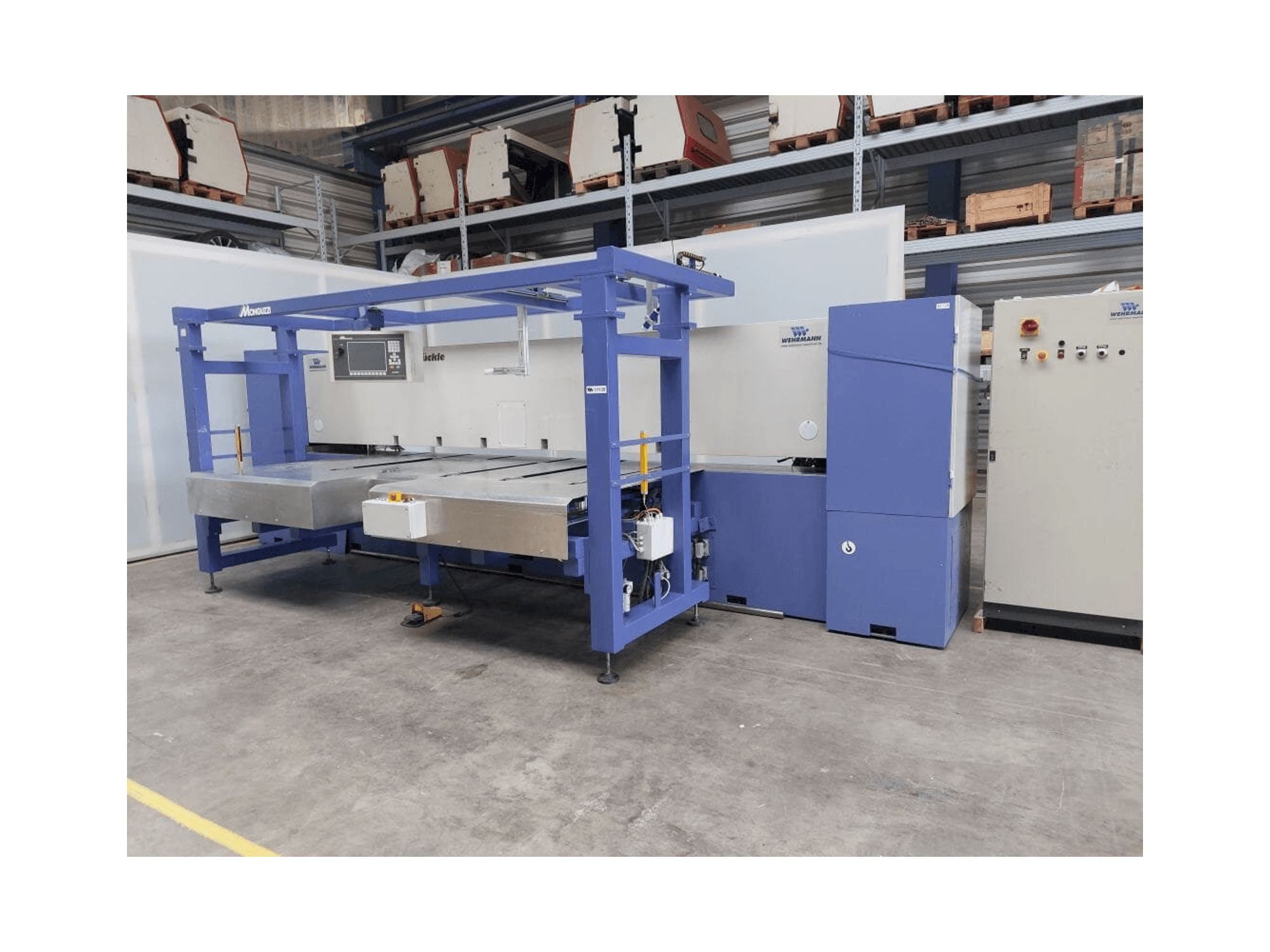 Widok z przodu maszyny FISCHER & RüCKLE Veneer scissors