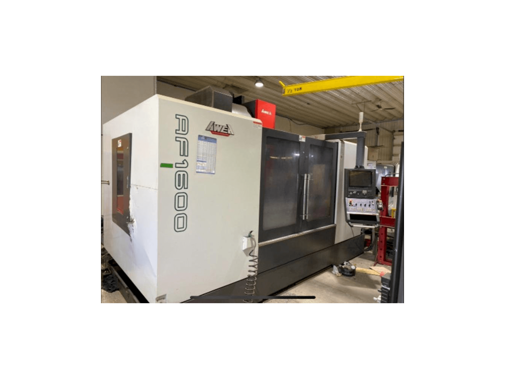 Widok z przodu maszyny AWEA AF-1600