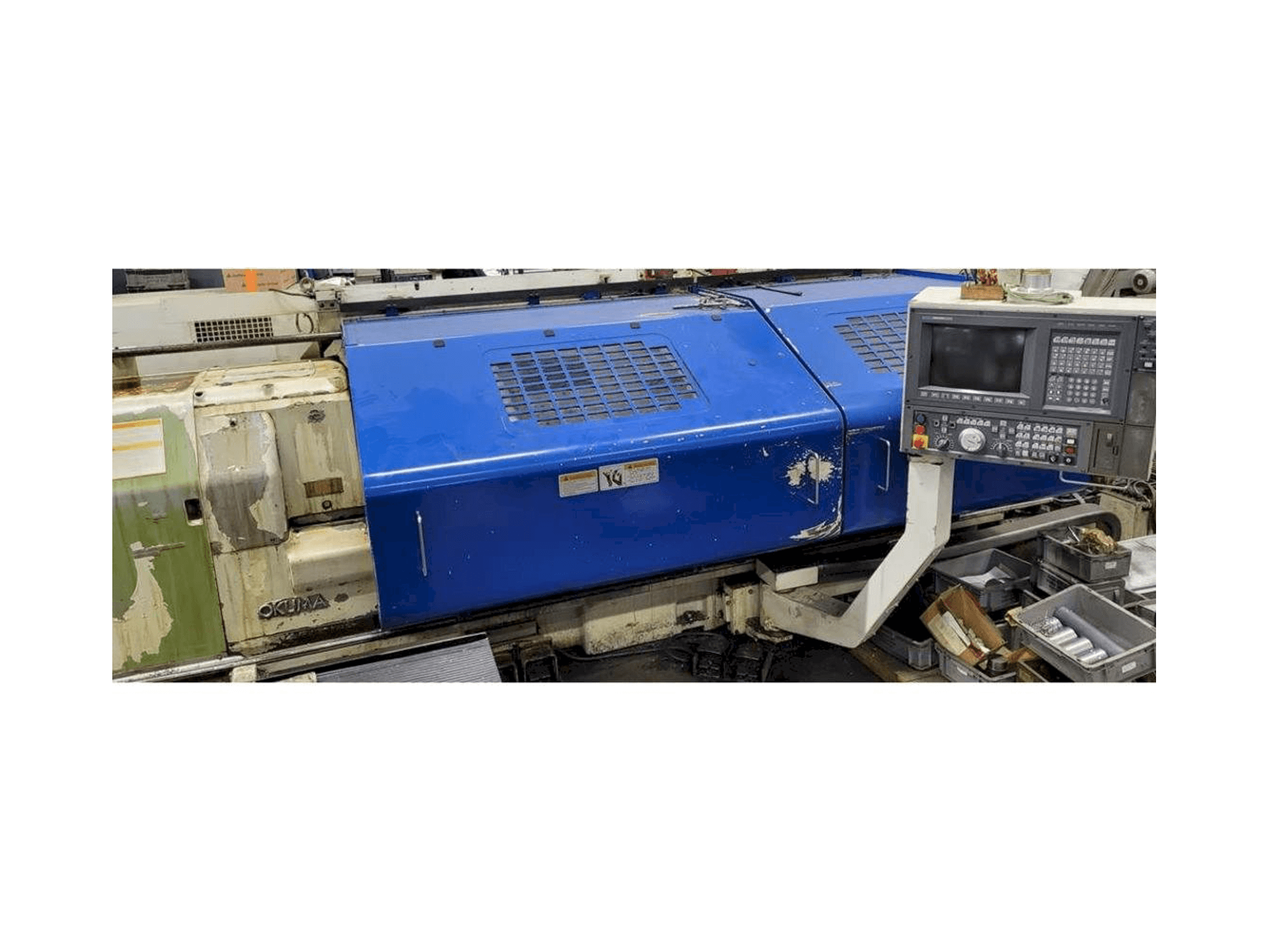 Widok z przodu maszyny Okuma LH35