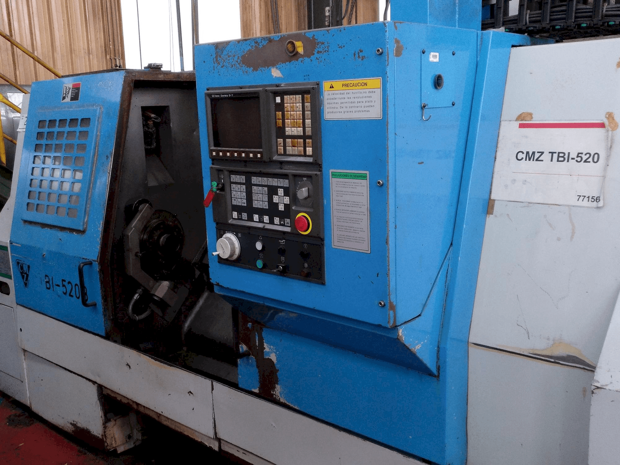 Widok z przodu maszyny CMZ TBI 520