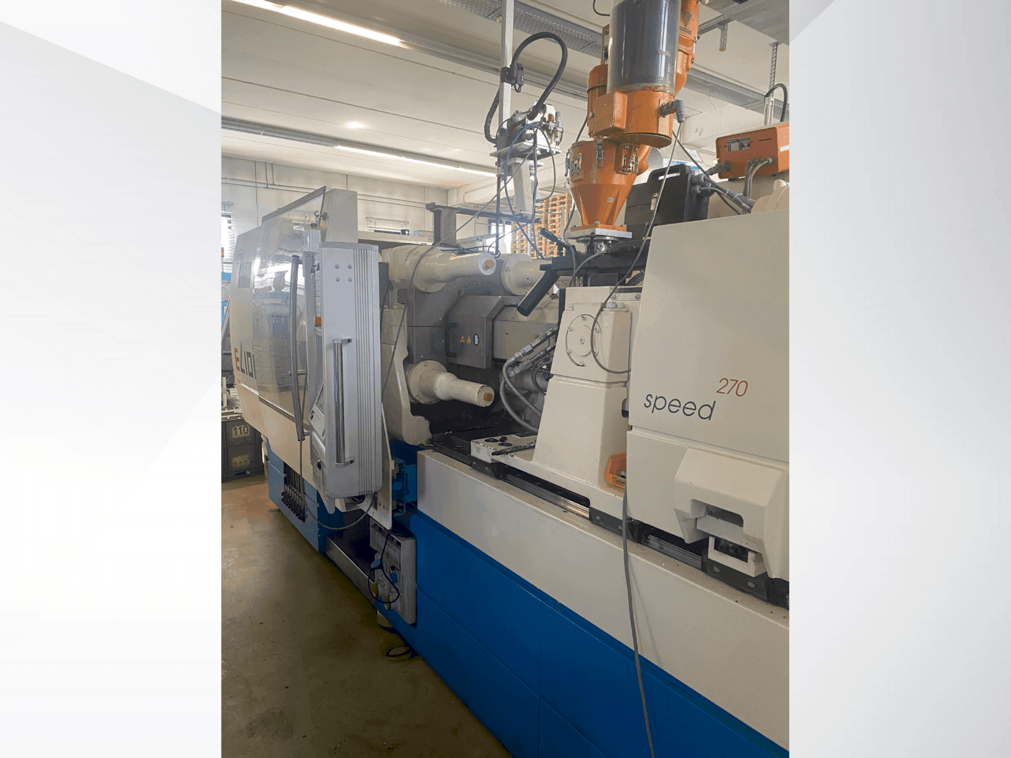 Widok z przodu maszyny Netstal ELION 800-270 S