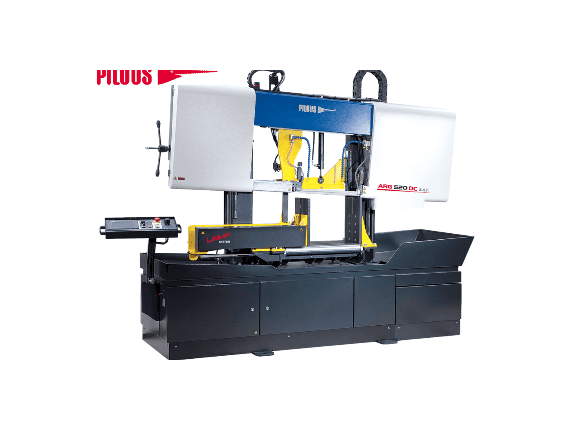 Widok z przodu maszyny Pilous ARG 520 DC