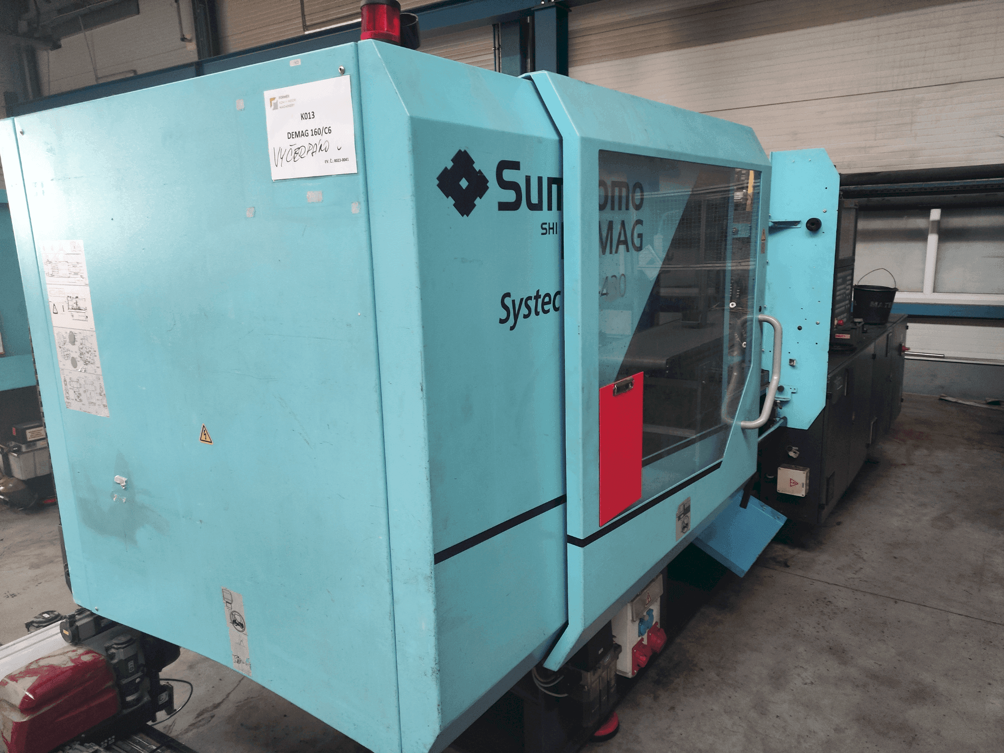 Widok z przodu maszyny DEMAG Systec 160-520/430