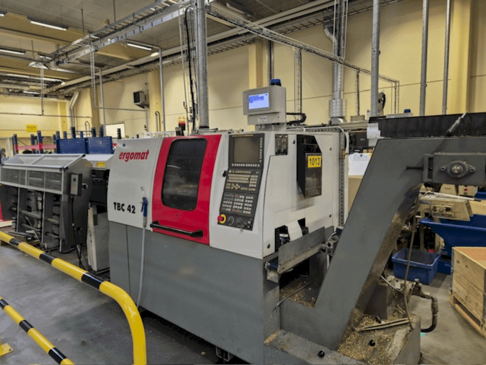 Widok z przodu maszyny ERGOMAT TBC-42